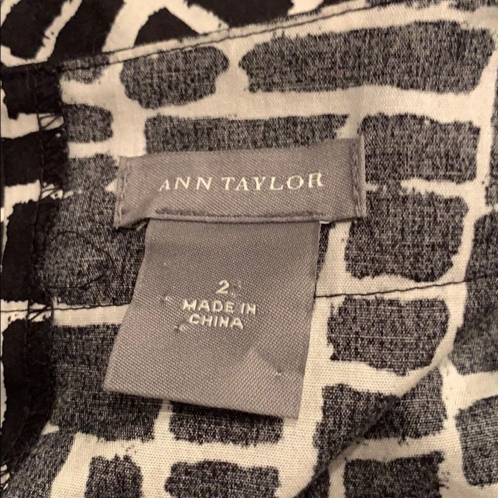 Ann Taylor Ann Taylor Size 2 Side Zip Block Pattern 3/4 Sleeve Blouse Size XS / US 0-2 / IT 36-38 - 5 Thumbnail
