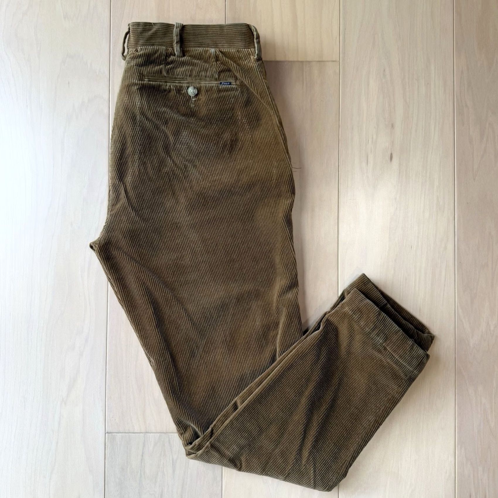 Polo Ralph Lauren Polo Ralph Lauren Brown Corduroy Pants 32 Casual Workwear Trousers 90s Men Size US XS / EU 42 / 0 - 2 Thumbnail