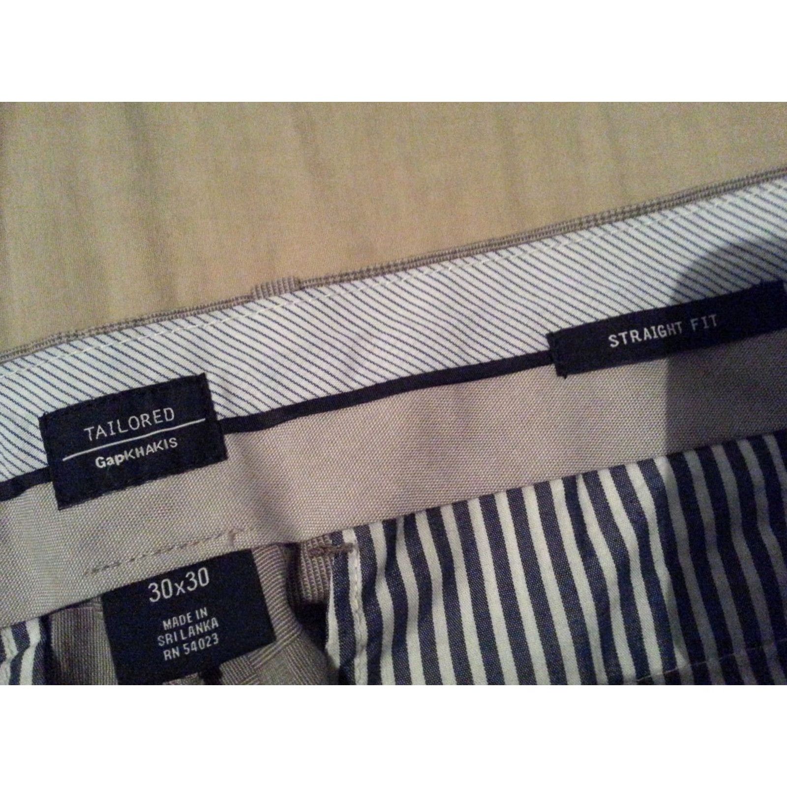 Gap VINTAGE? No, not vintage. Gap Pants Khaki Gray Cotton 30x30 32x30 Mens Shirt? Size US 30 / EU 46 - 5 Thumbnail