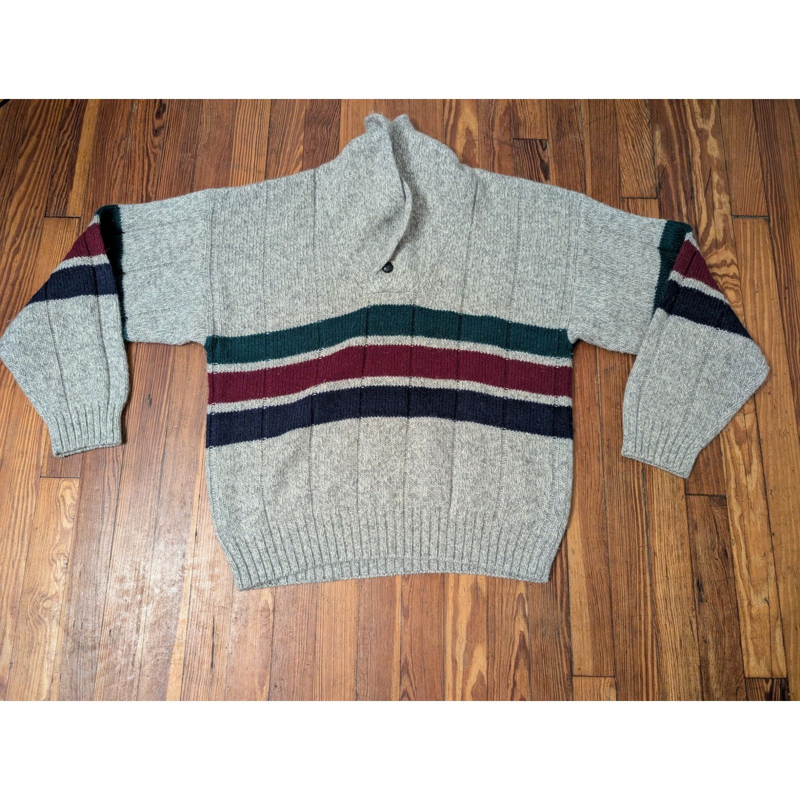 Eddie Bauer Eddie Bauer VTG Wool Blend Gray Sweater Womens Large Size L / US 10 / IT 46 - 2 Thumbnail