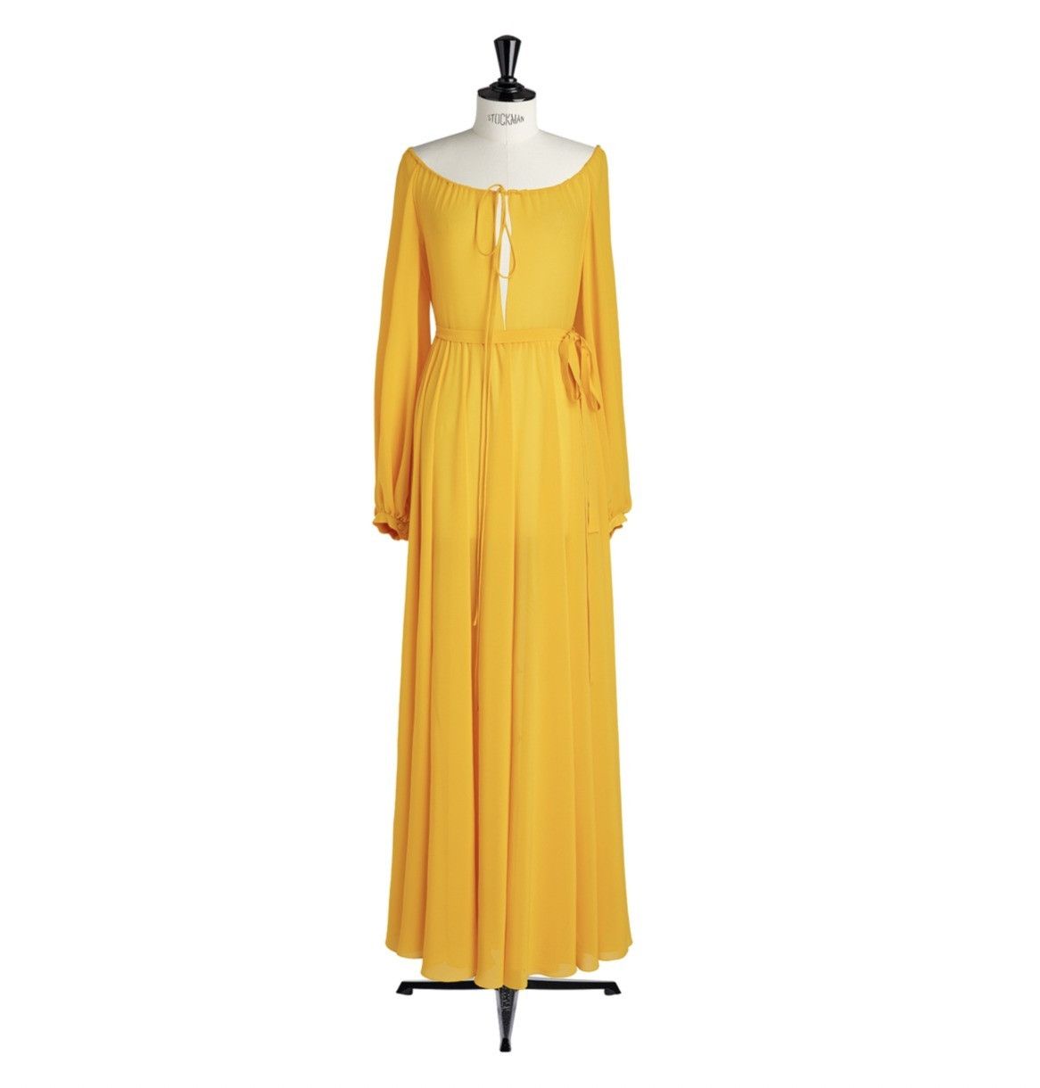 image of Dior O1Bcso1Str0224 Long Dress In Yellow, Women's (Size XL)