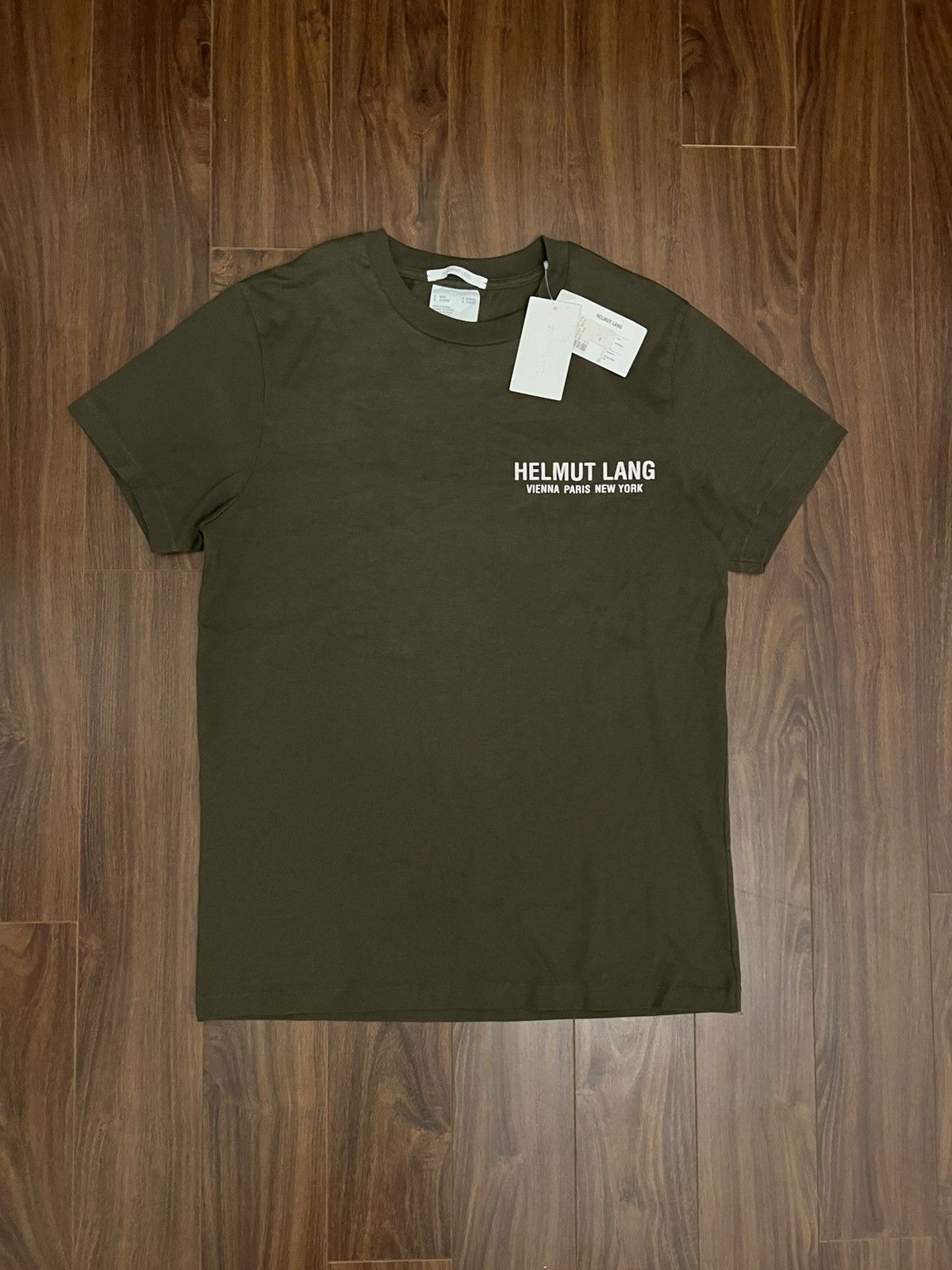 Helmut Lang BNWT Helmut Lang Strap Tee in Hunter Sage Size US S / EU 44-46 / 1 - 1 Thumbnail