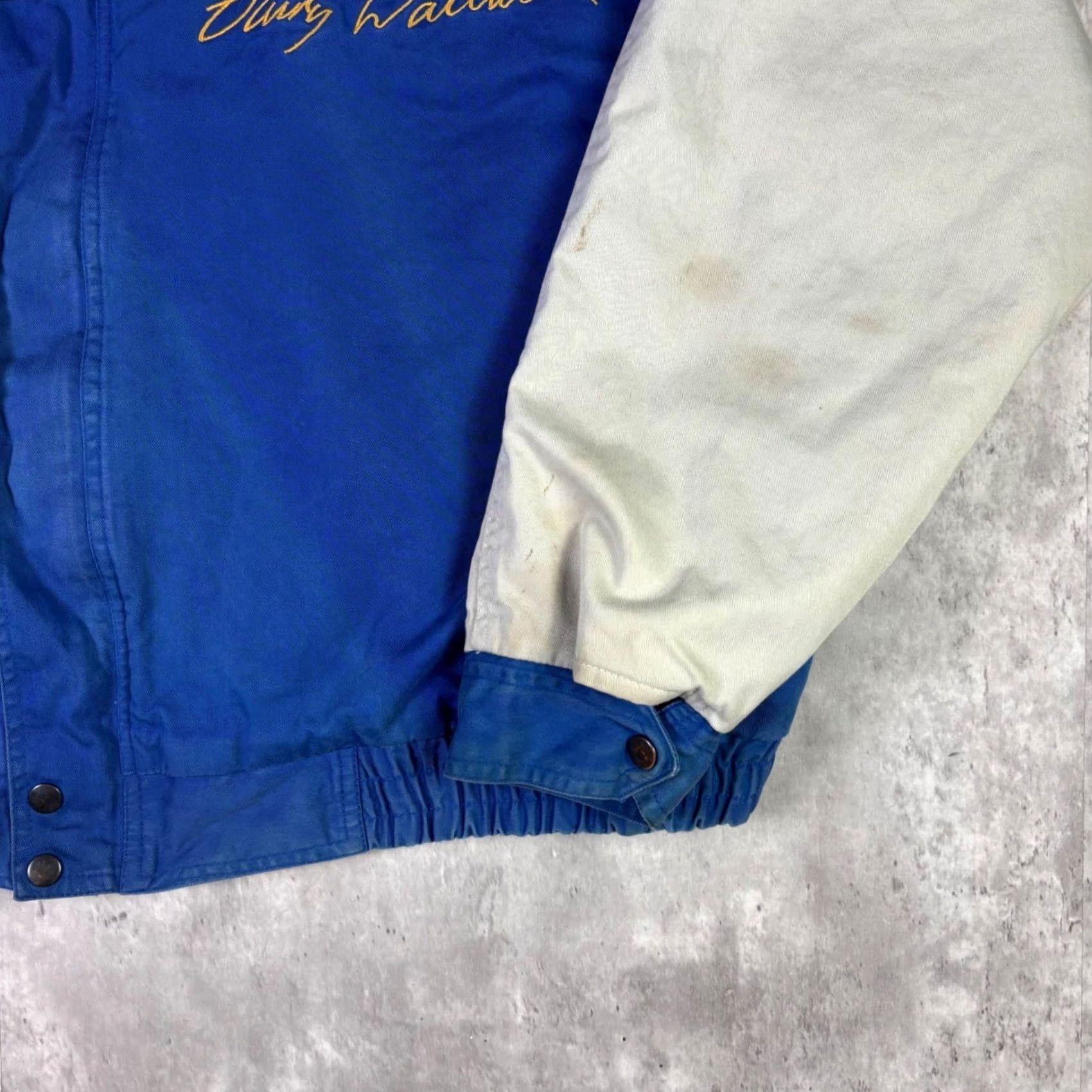 Rusty VINTAGE Rusty Wallace Miller Lite NASCAR Racing Jacket Penske Racing Blue XL Bomber Jacket Men Size US XL / EU 56 / 4 - 7 Thumbnail