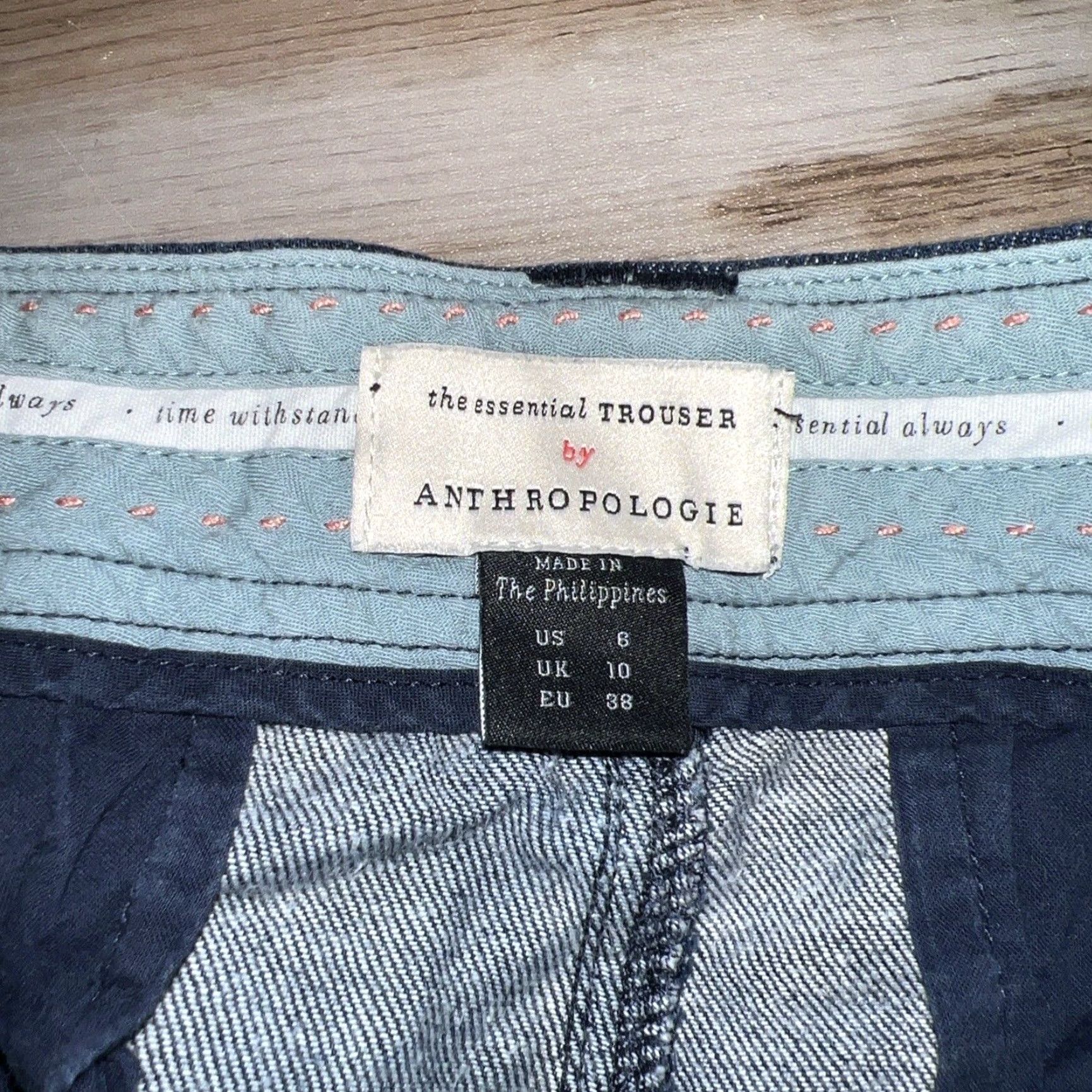 Anthropologie Anthropologie The Essential Trouser Jeans Womens Size 8 Skinny 31” Inseam Blue Jeans Womens Size 30" / US 8 / IT 44 - 5 Thumbnail