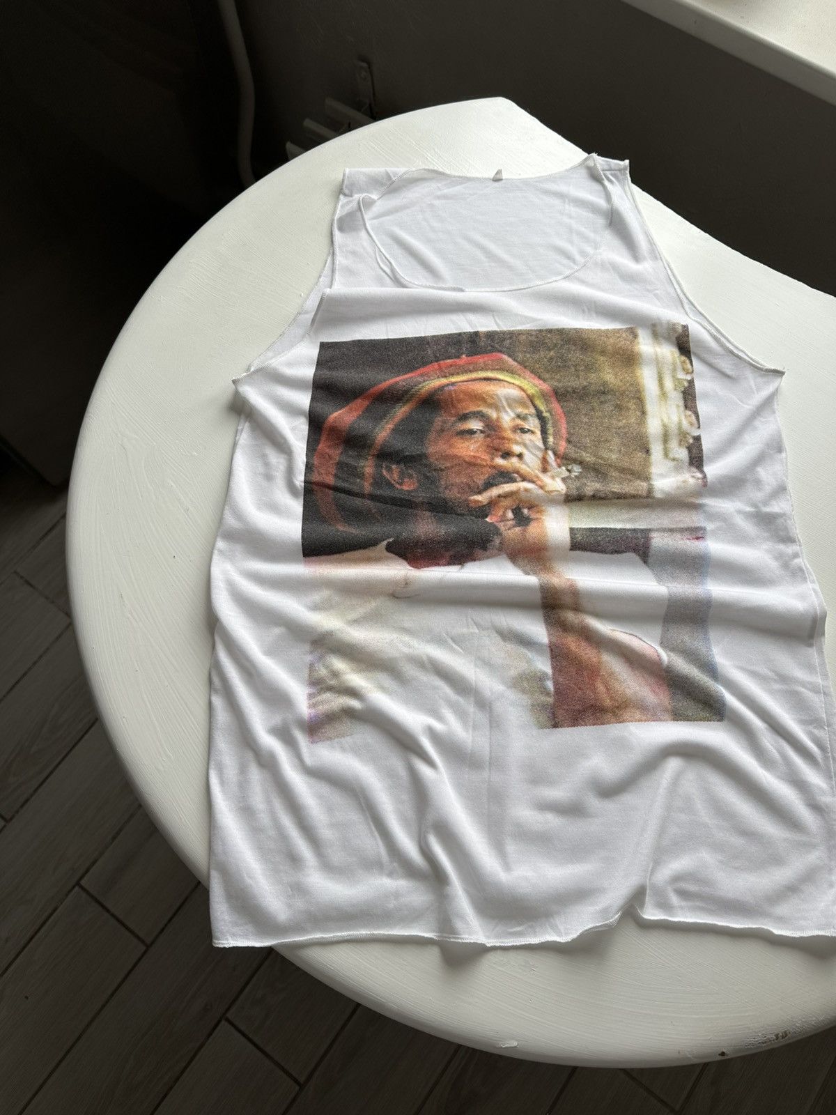 Bob Marley × Vintage Vintage Bob Marley Jersey T Shirt Sleeveless Size US L / EU 52-54 / 3 - 2 Thumbnail