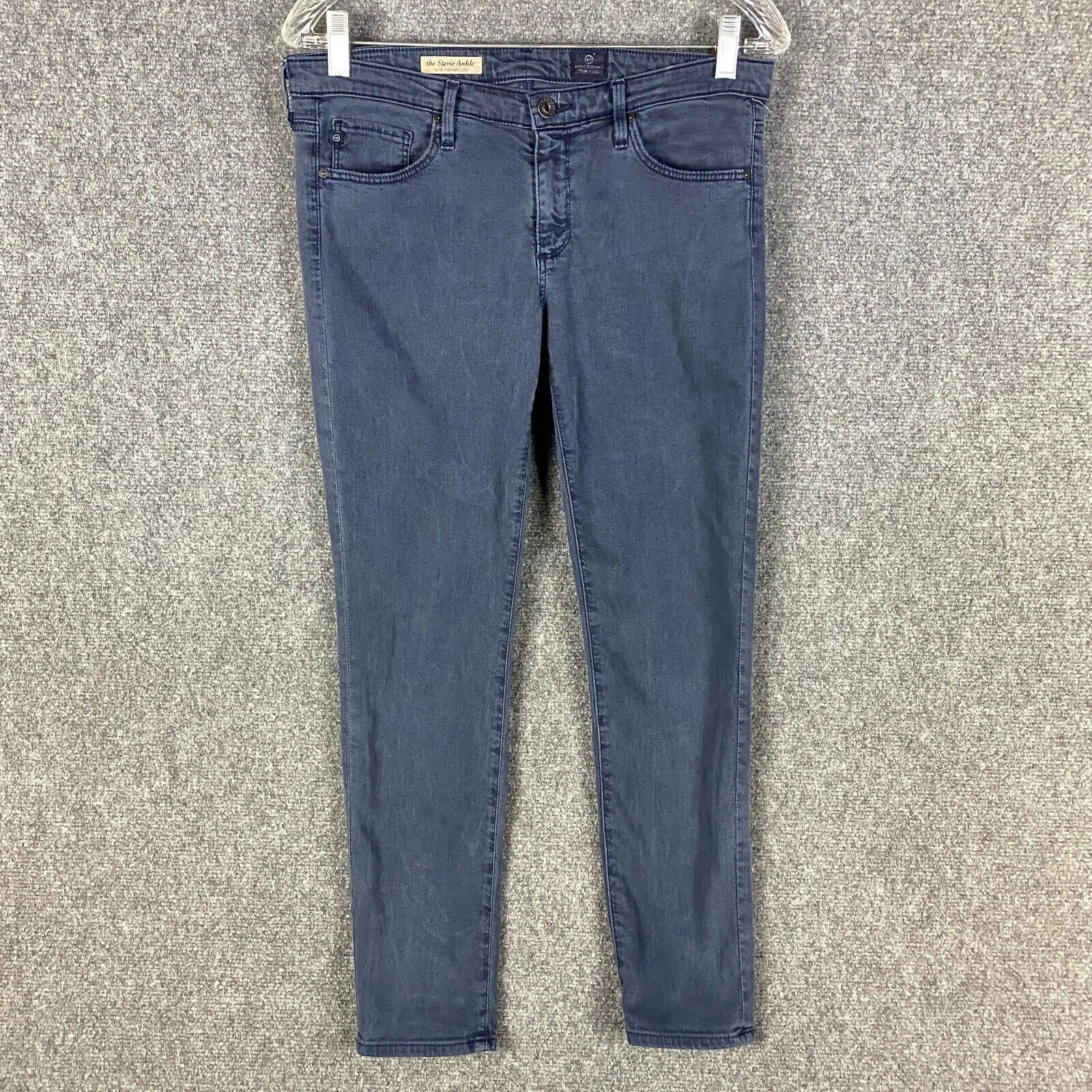 AG Adriano Goldschmied Adriano Goldschmied Jeans Women's Size 29R Stevie Ankle Slim Size 30" / US 8 / IT 44 - 1 Thumbnail