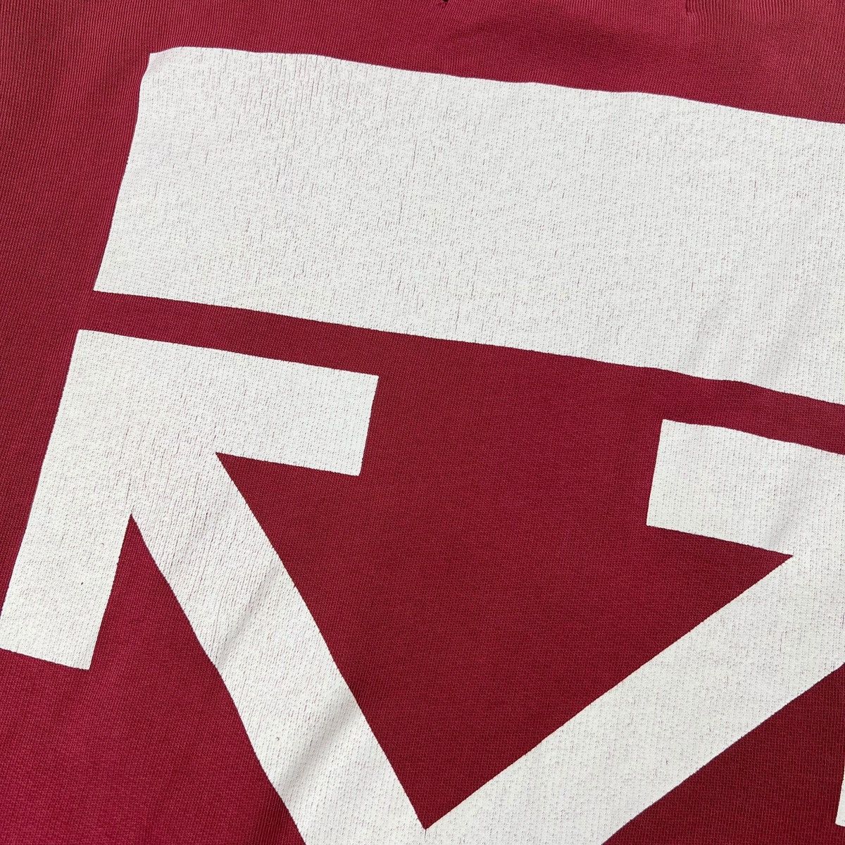 Off-White Off-White Burgundy Arrows Sweatshirt Size US M / EU 48-50 / 2 - 4 Thumbnail
