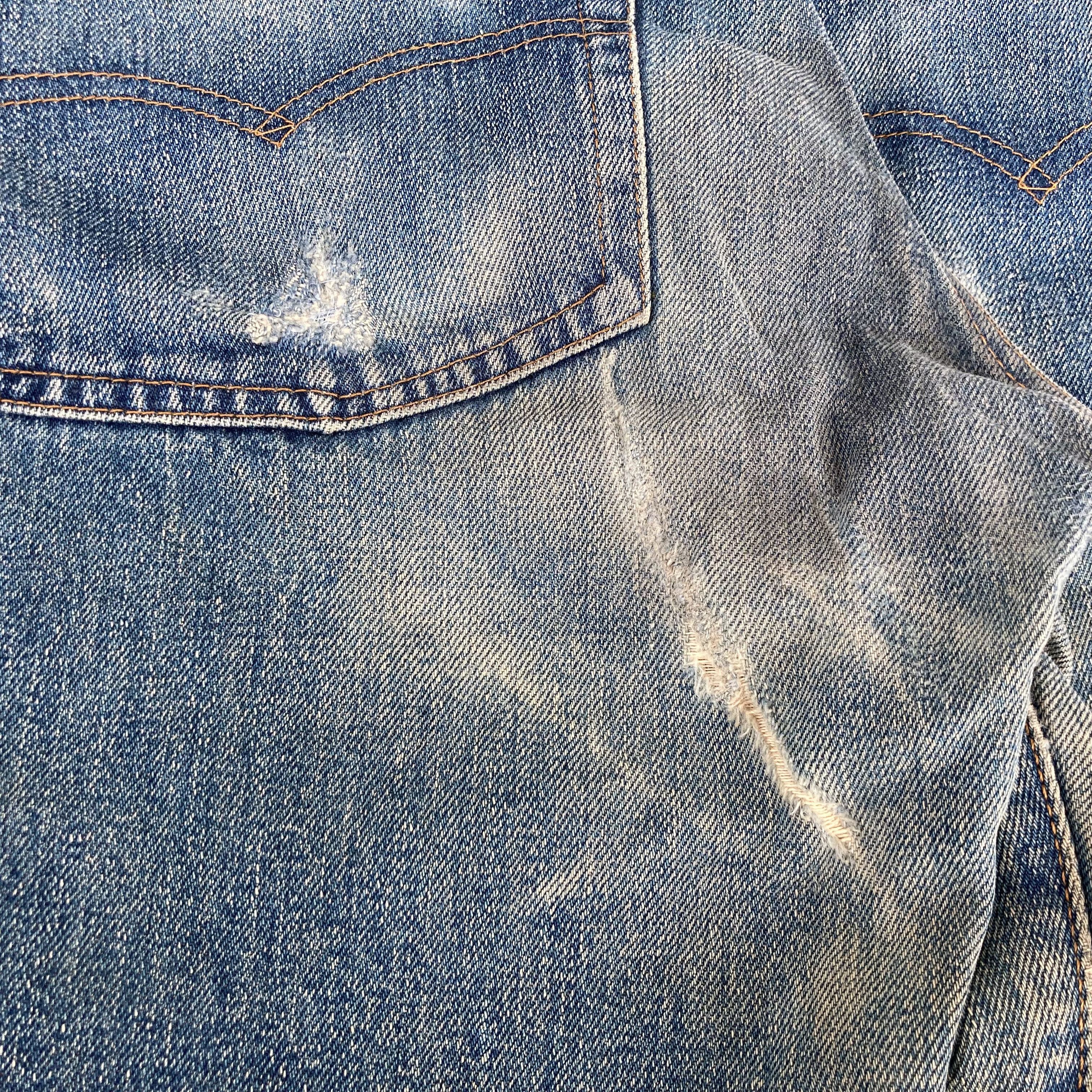 Levi's 28x32.5 Vtg Levis 501 Big E Usa Selvedge Button 555 Jeans Size US 28 / EU 44 - 15 Thumbnail