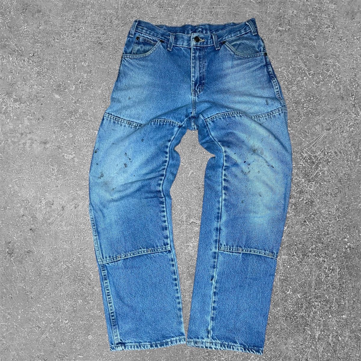 Dickies × Vintage Vintage Y2K Dickies Double Knee Blue Jeans 30X32 Size US 30 / EU 46 - 1 Thumbnail