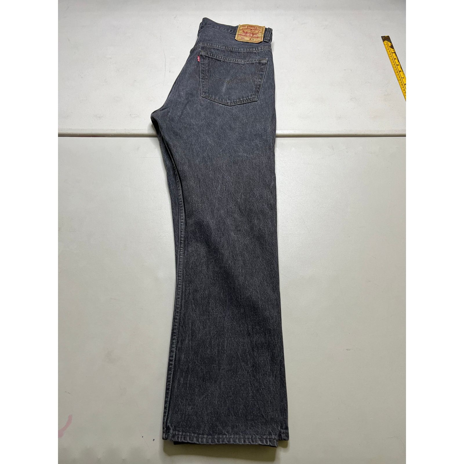 Levi's Vintage Levi's 501 Black / Gray Denim Jeans Men's 38x30 90s Size US 38 / EU 54 - 13 Thumbnail