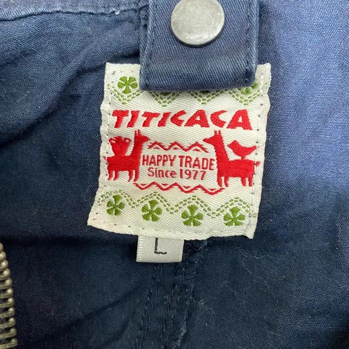 Vintage Vtg 90’ TITICACA NAVAJO NATURE Blue Parka Trench Coat Size M / US 6-8 / IT 42-44 - 5 Thumbnail