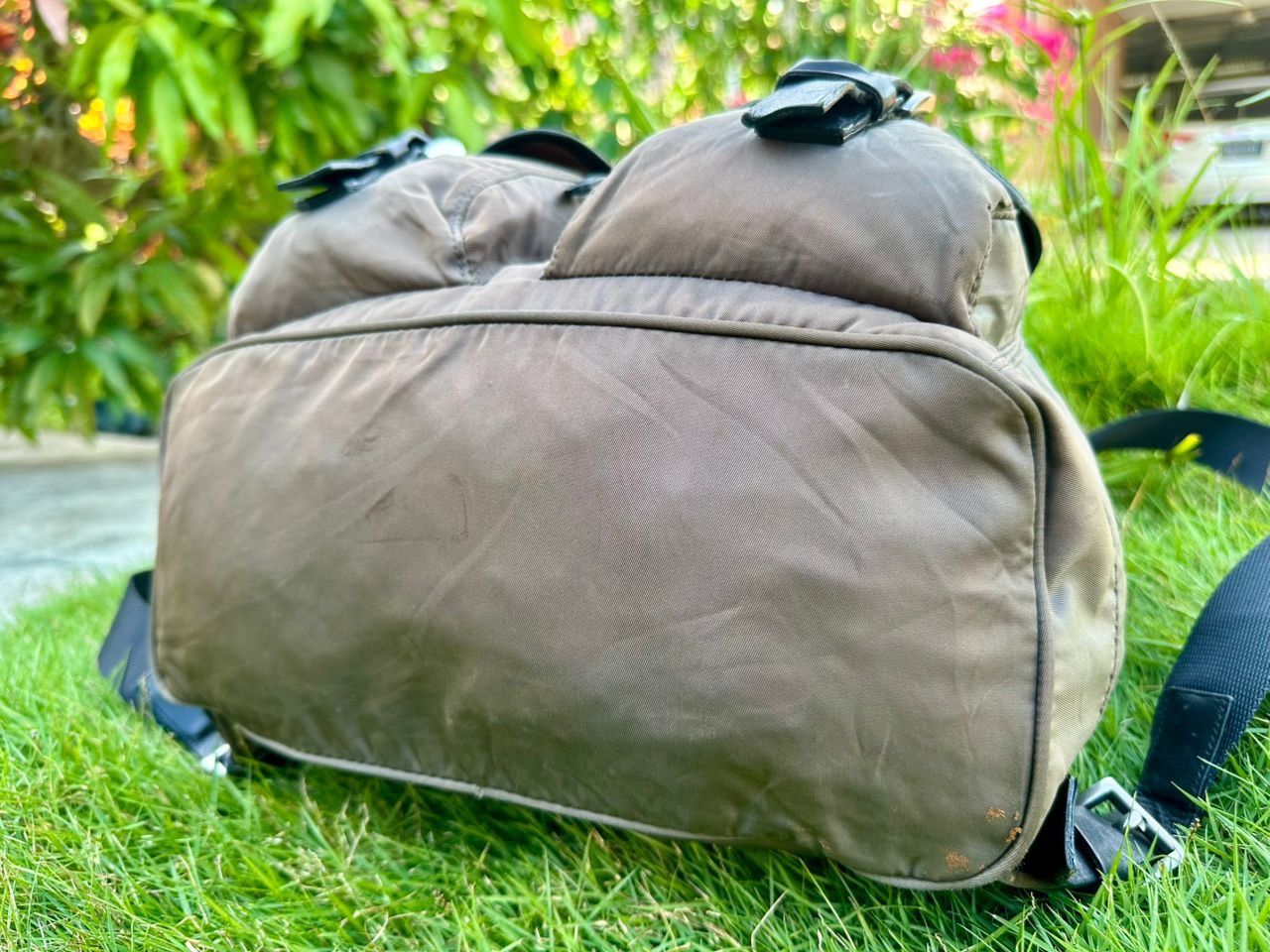 Prada Authentic Prada Tessuto Nylon Double Pocket Drawstring Size ONE SIZE - 11 Thumbnail