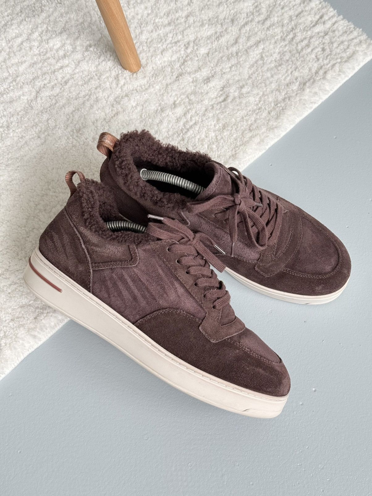 Loro Piana Loro Piana Newport Sneaker Sherling Burgandy Size US 10 / EU 43 - 6 Thumbnail