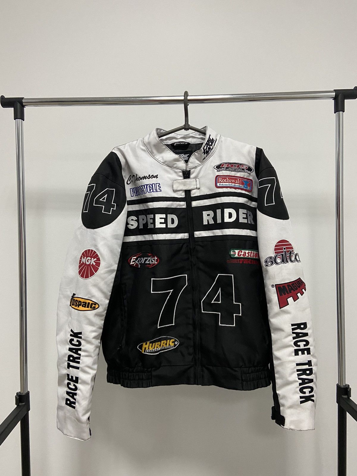 Vintage Racing Crew Jacket Vintage Bridgestone Moto Race Track Size US XL / EU 56 / 4 - 1 Thumbnail