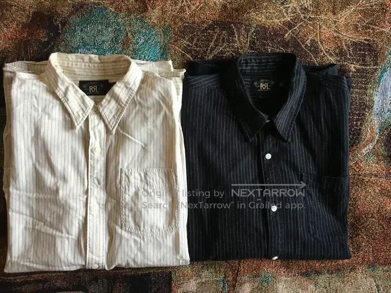 RRL Ralph Lauren RRL Ralph Lauren Shadow striped shirt Size US L / EU 52-54 / 3 - 1 Thumbnail
