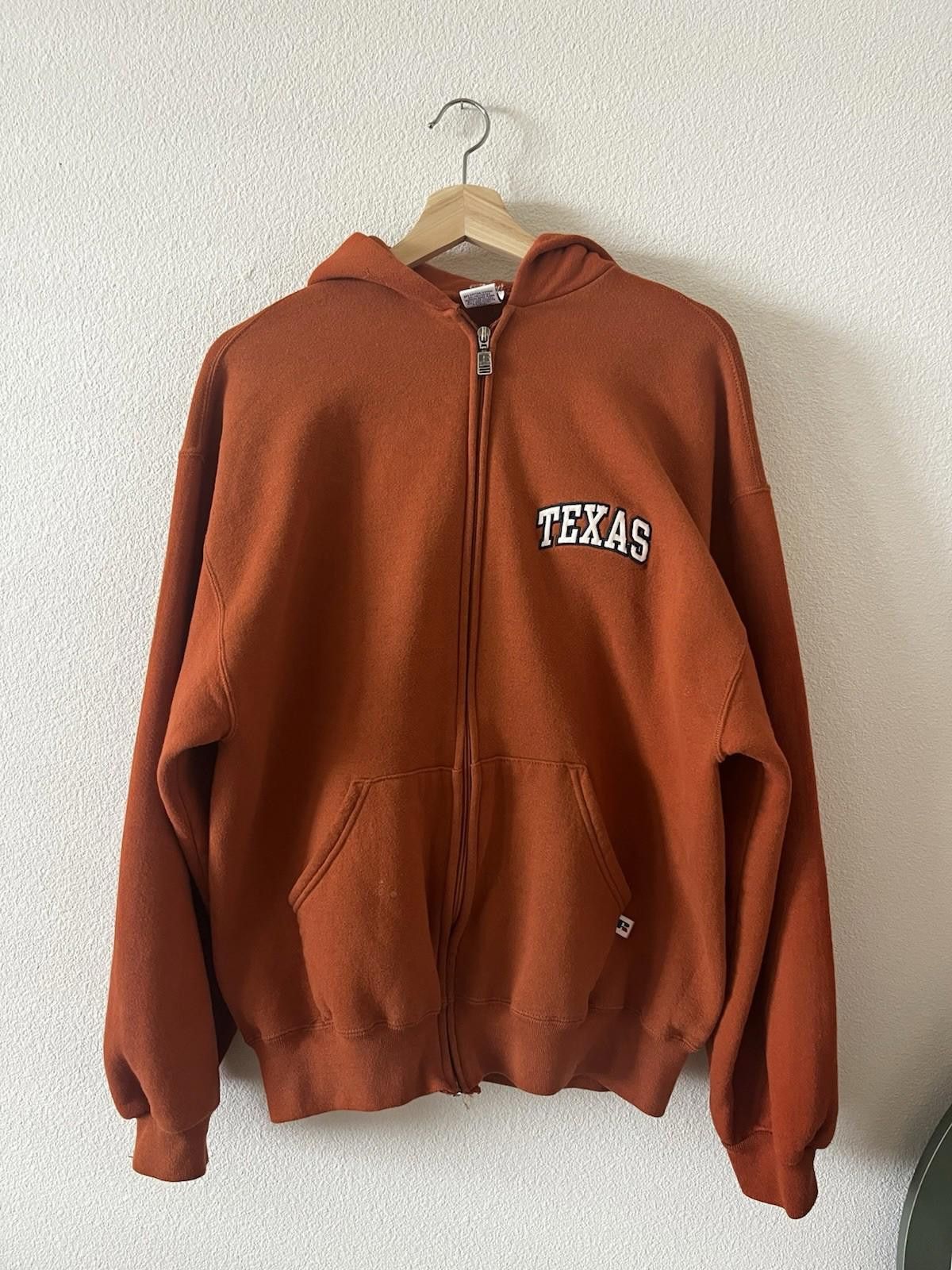 Vintage VTGRussell Athletic Texas UT Orange Zip Up Hoodie Mens L Size US L / EU 52-54 / 3 - 1 Thumbnail