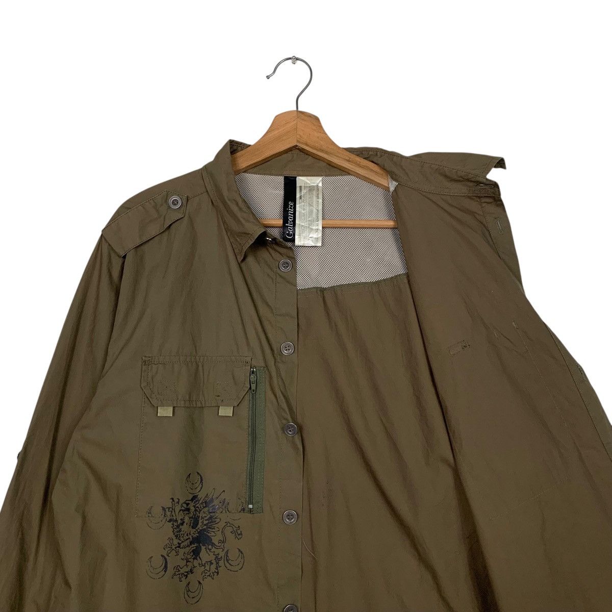 Japanese Brand GALVANIZE DESIGN Long Sleeve Button up Shirt #2473-C111 Size US L / EU 52-54 / 3 - 12 Thumbnail