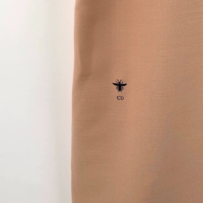 Dior Dior Cinnamon pink bee embroidered wool V-neck sleeveless Size XS / US 0-2 / IT 36-38 - 4 Thumbnail
