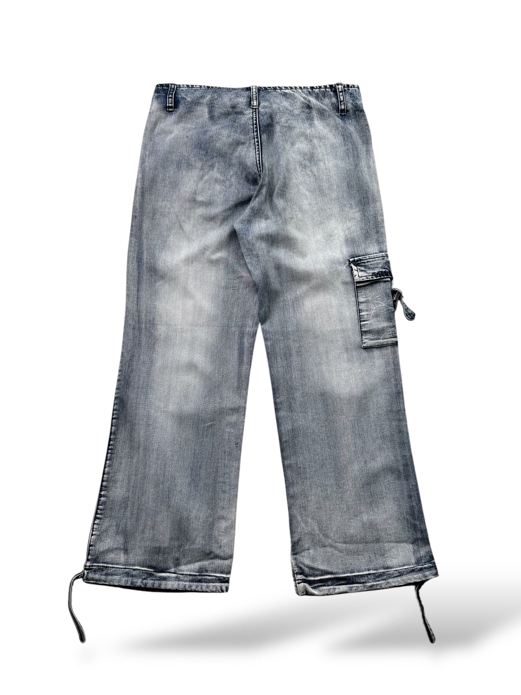 Japanese Brand Vintage Cargo Jeans With Straps W439(V9) Size 27" / US 4 / IT 40 - 4 Thumbnail