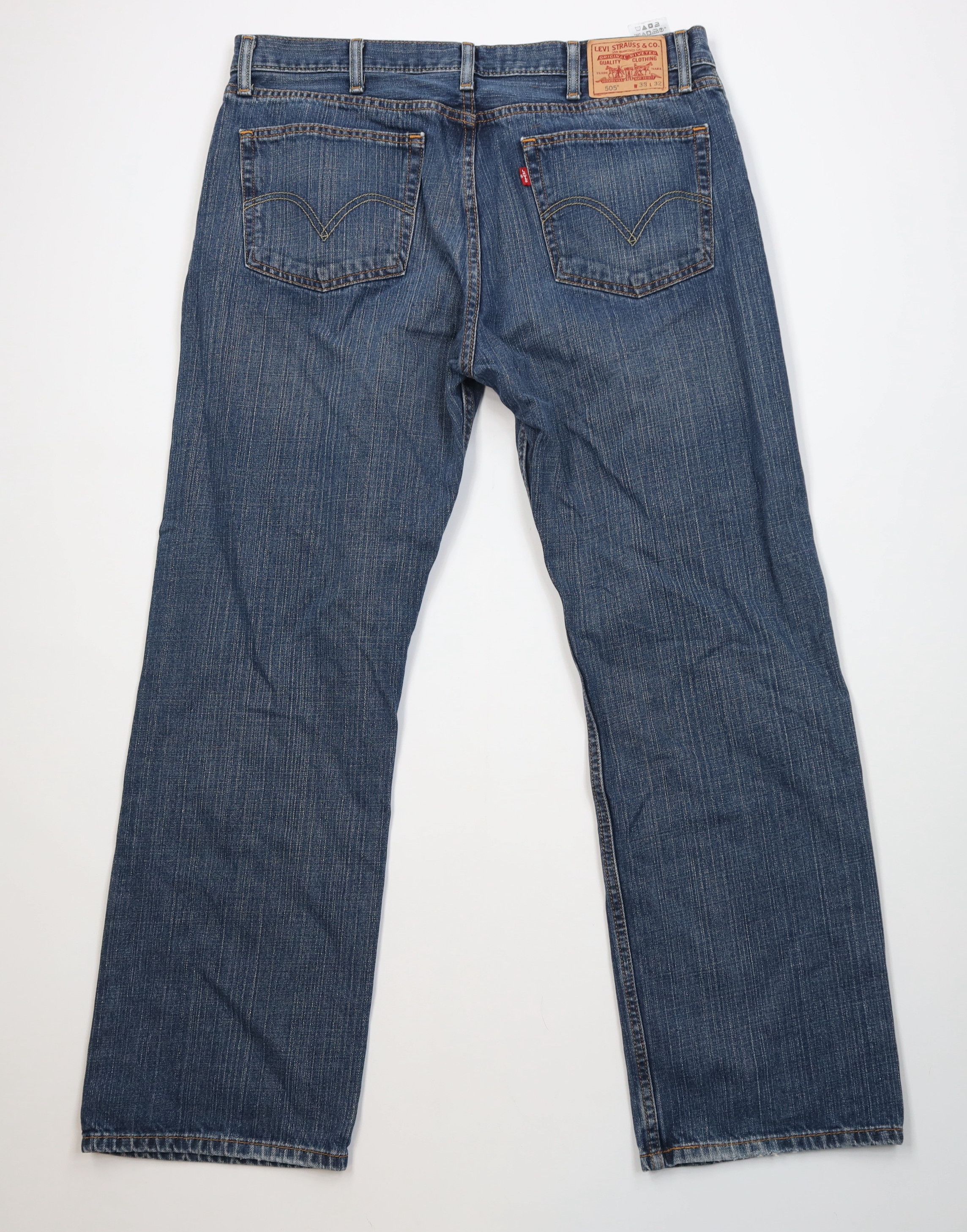 Levi's Vintage Y2K Levis 505 Fit Straight Leg Denim Jeans Blue Size US 38 / EU 54 - 11 Thumbnail