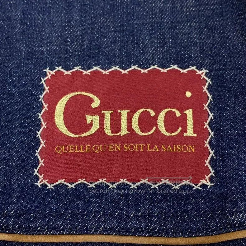 Gucci Gucci Blue Logo Denim Jacket. Size US XS / EU 42 / 0 - 5 Thumbnail