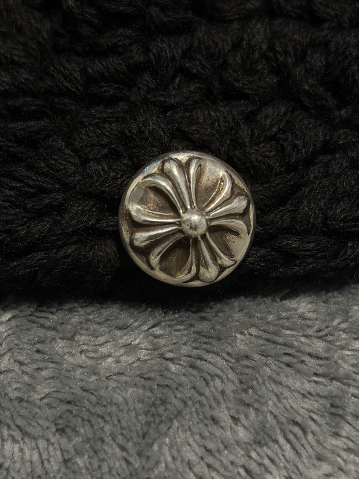 Chrome Hearts Chrome Hearts Cross Patch Cashmere Knitted Beanie Size ONE SIZE - 4 Thumbnail