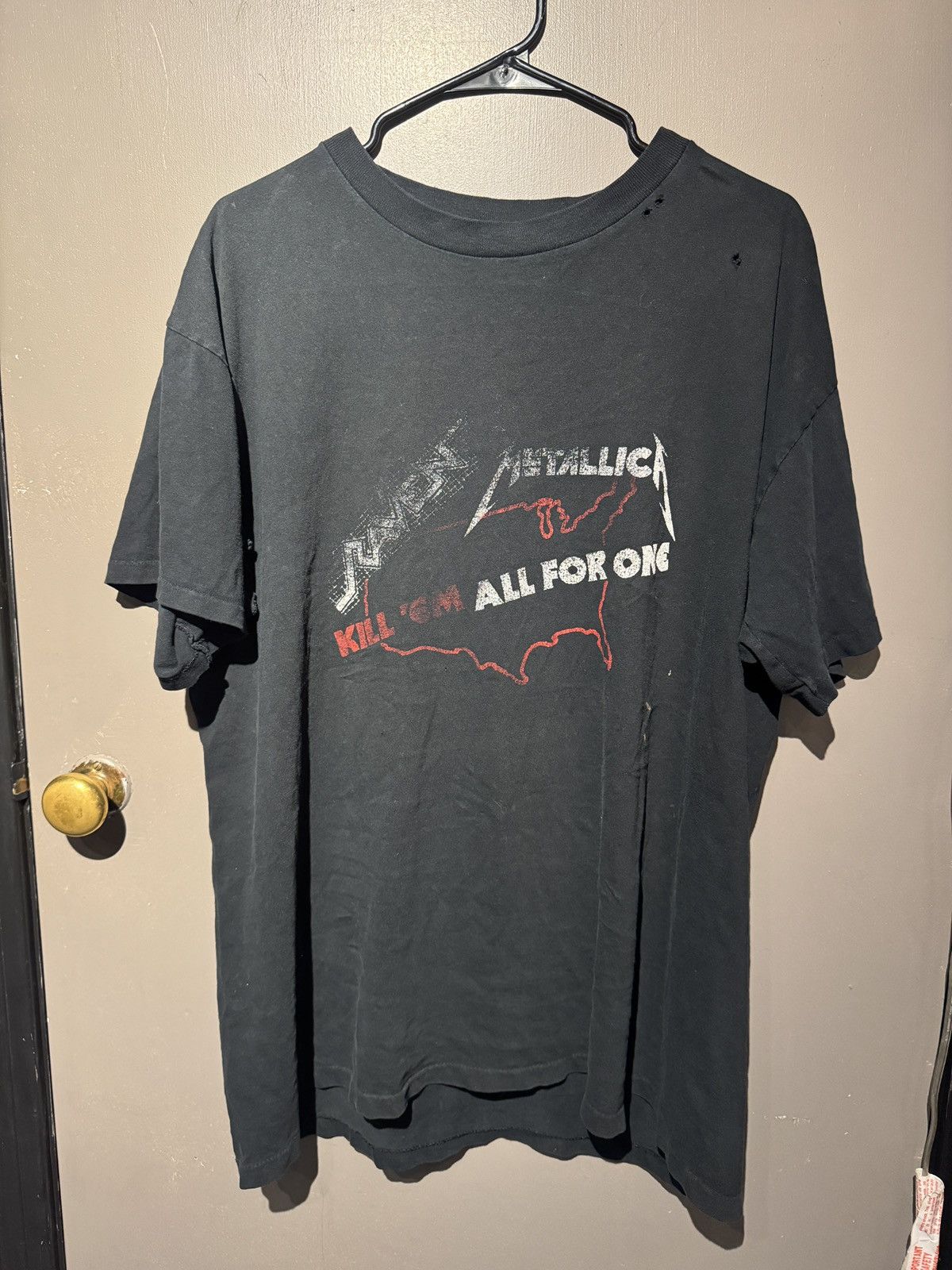 Metallica RARE AUTHENTIC 1983 TShirt From Metallica’s First Tour Size US XL / EU 56 / 4 - 1 Thumbnail