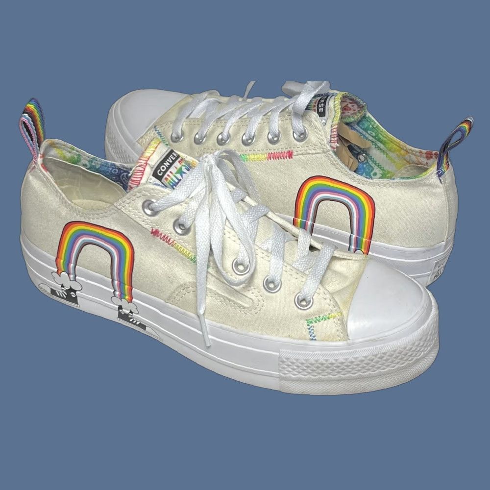 Converse Converse CTAS Lift Platform Pride Low Top Rainbow Men’s 8 Women’s 10 Sneakers Shirt? Size M / US 6-8 / IT 42-44 - 1 Thumbnail