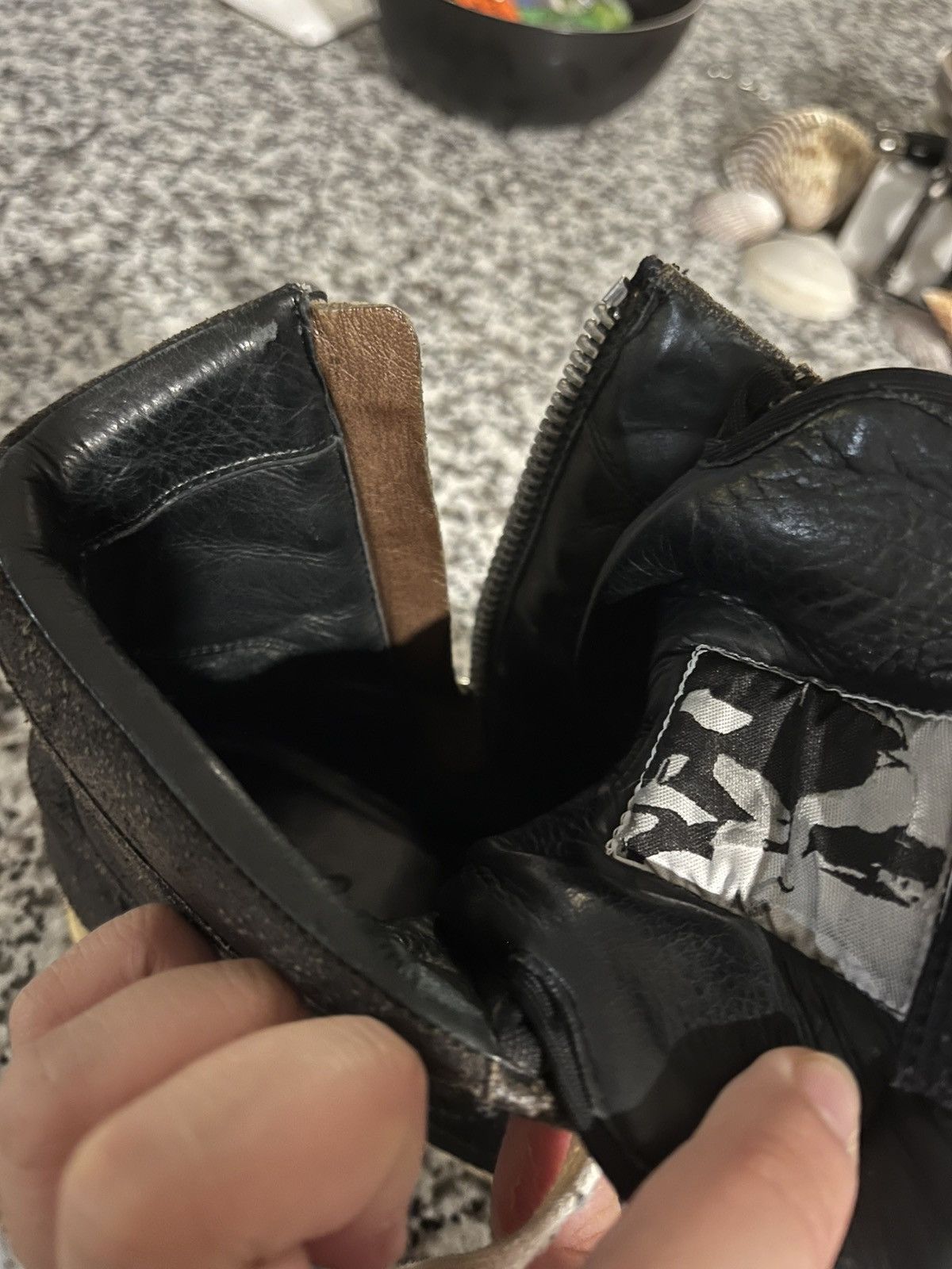 Rick Owens Rick Owens 2008 “Creatch” Blistered Leather Dunks Size US 6 / EU 39 - 15 Thumbnail