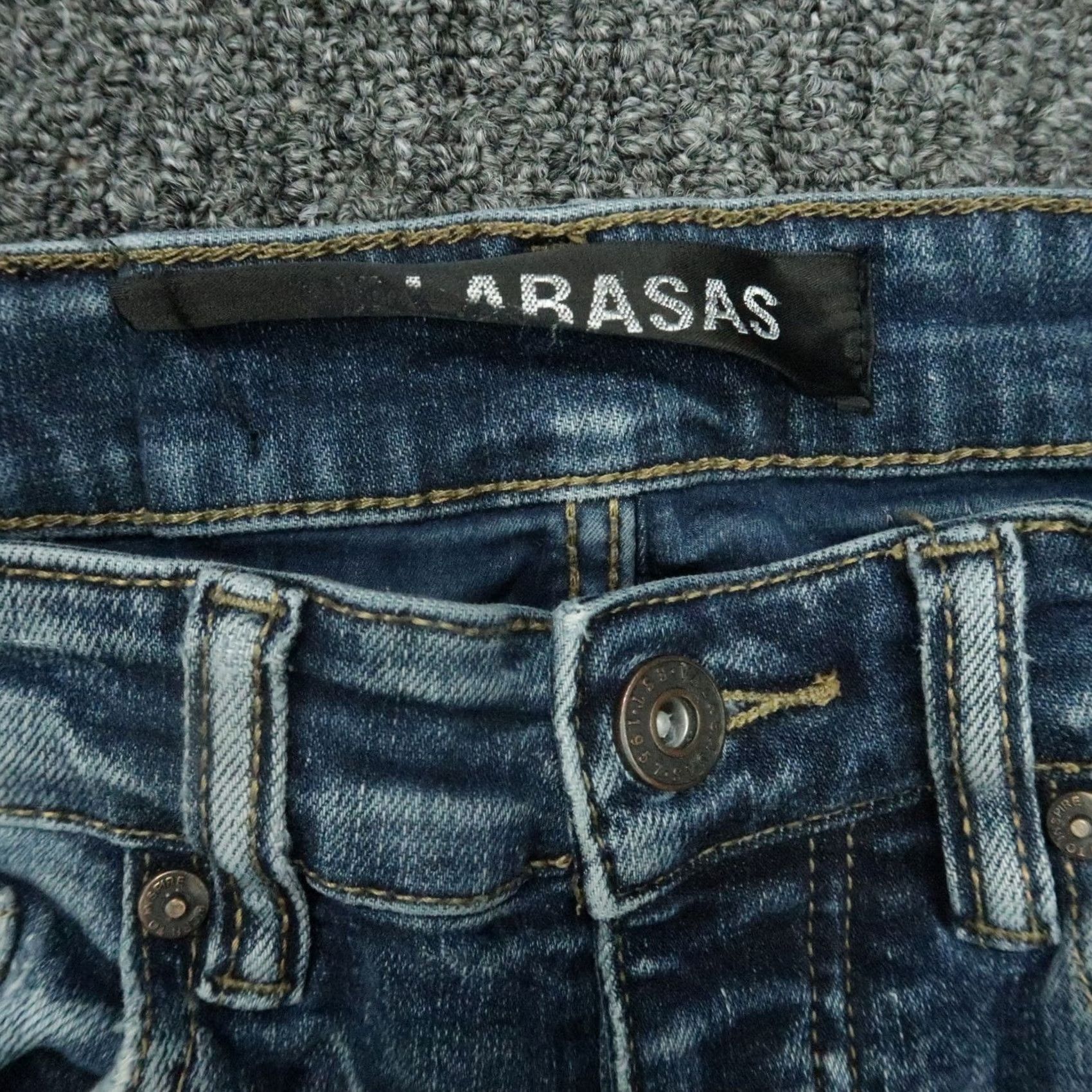 Denime Valabasas Jeans Mens 28x32 Light Blue Distressed Slim Skinny Stretch Denim Shirt? Size US 28 / EU 44 - 3 Thumbnail