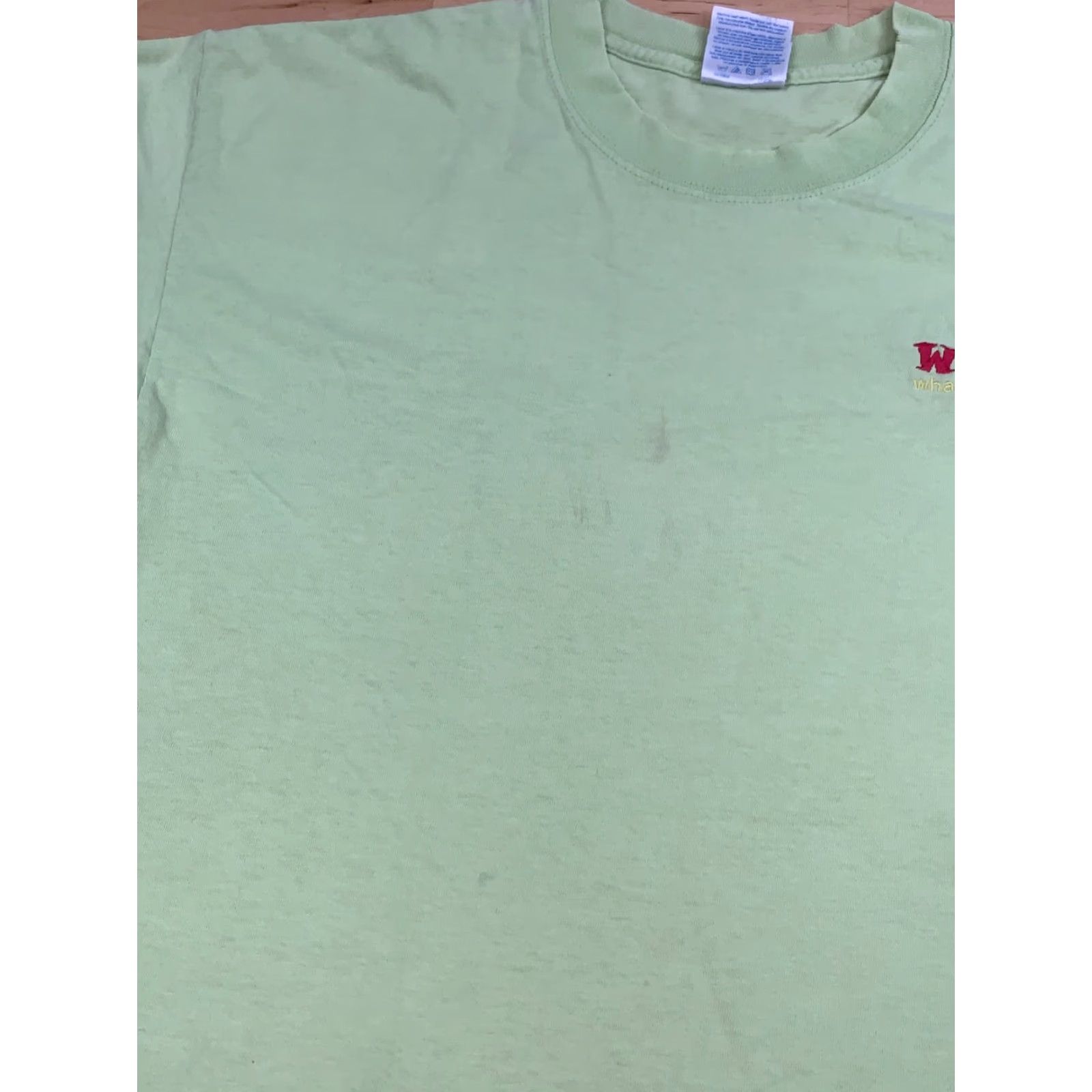 Gildan VINTAGE What Would Jesus Do Shirt Mens L Lime Green WWJD T-Shirt Cotton Gildan 1990s Regular Short Sleeve Crew Neck Size US L / EU 52-54 / 3 - 6 Thumbnail