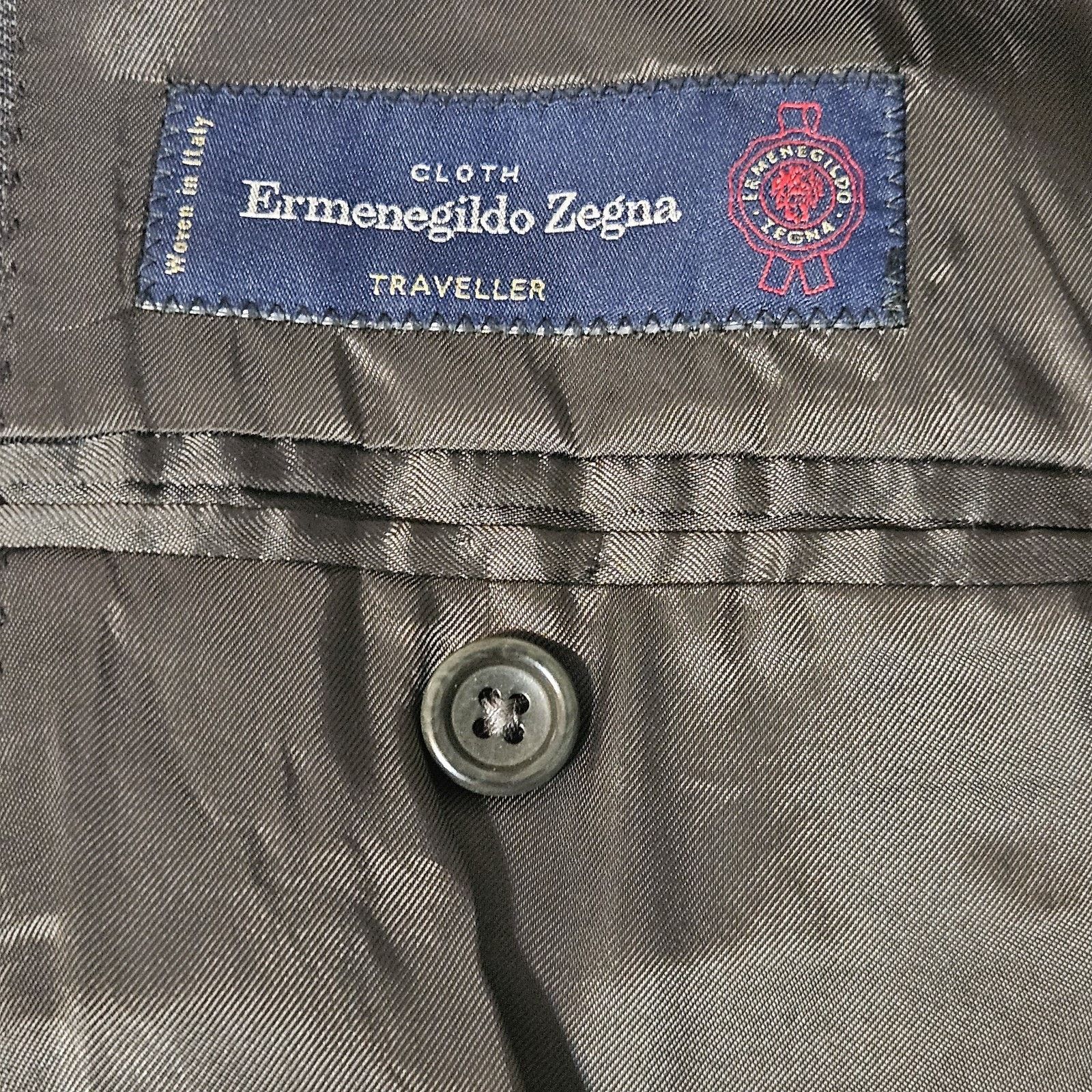 Saks Fifth Avenue Ermenegildo Zegna Sz 42 US Wool Silk Gray Italy Sport Coat Size US L / EU 52-54 / 3 - 3 Thumbnail