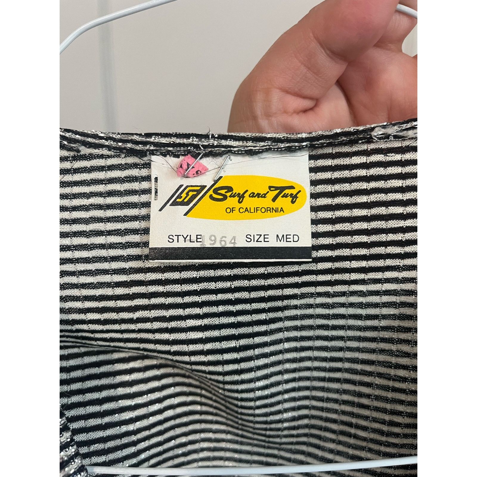 Vintage Vintage 90s California Silver Black Wrap Crop Top Small Med Size M / US 6-8 / IT 42-44 - 3 Thumbnail