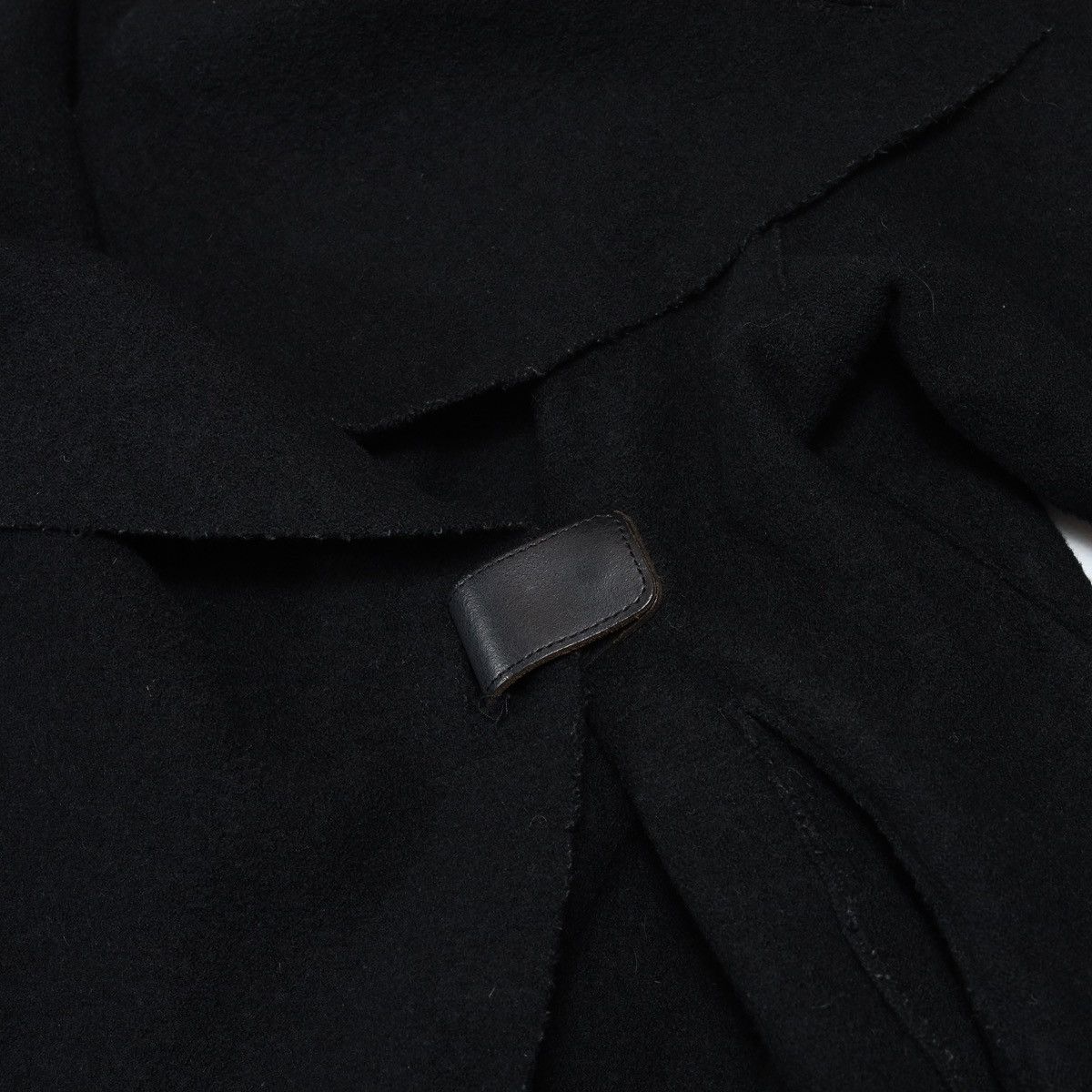 OSKA Oska Oversized Boiled Wool Coat Cape Black Size XL / US 12-14 / IT 48-50 - 4 Thumbnail
