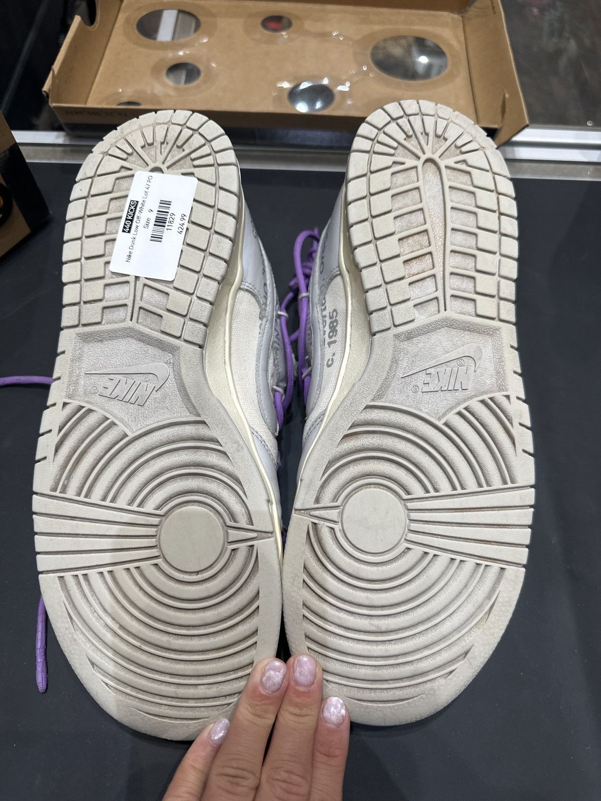 Nike × Off-White Nike Off-White Dunk Low Lot 47 Size US 9 / EU 42 - 6 Thumbnail
