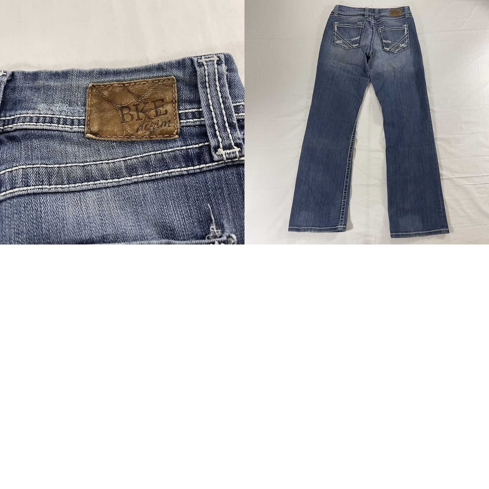 Vintage BKE Harper Jeans Bootcut Denim 29R Women Regular 29 Blue 5-Pocket Stretch Size 29" - 10 Thumbnail