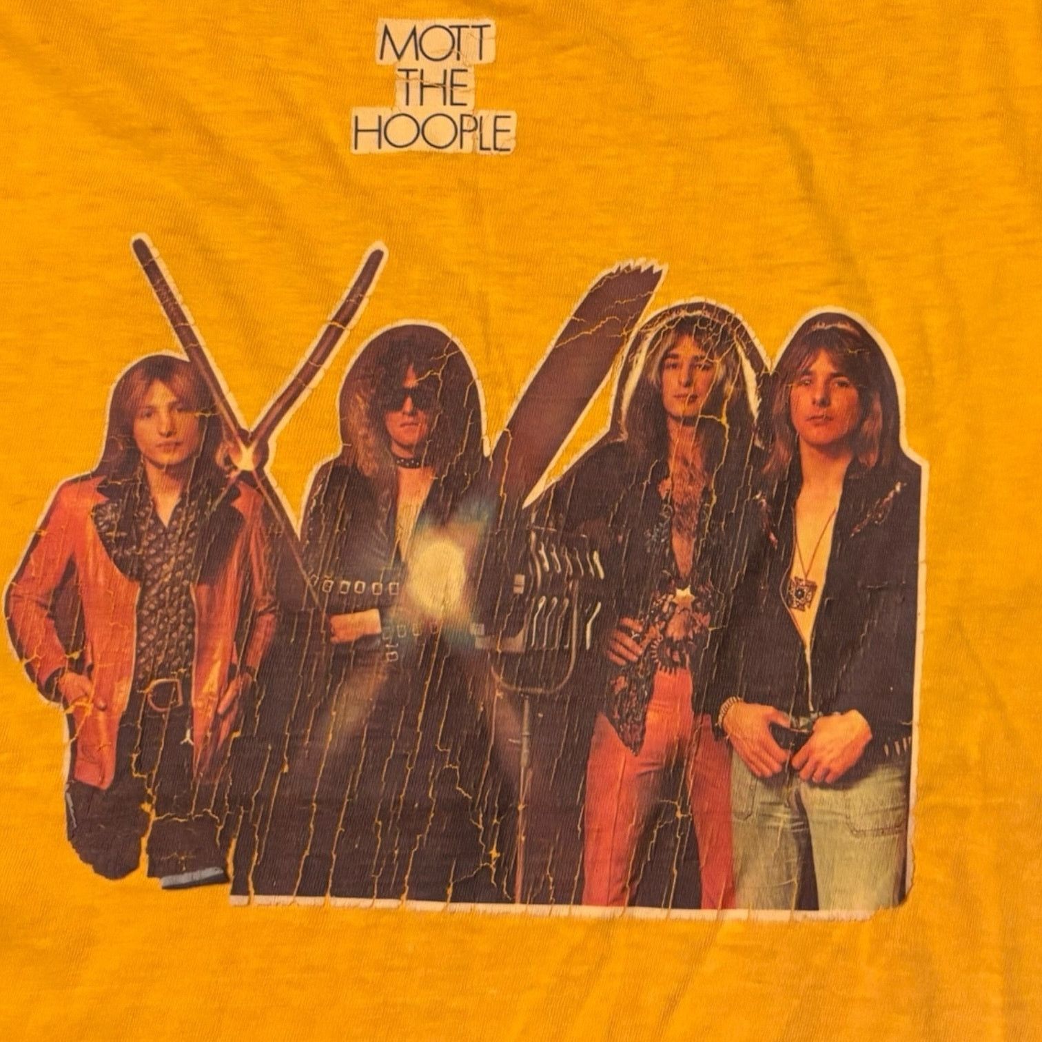 Vintage Vintage 1970s Mott the Hoople Psych Rock Band Graphic Tee Size US L / EU 52-54 / 3 - 3 Thumbnail