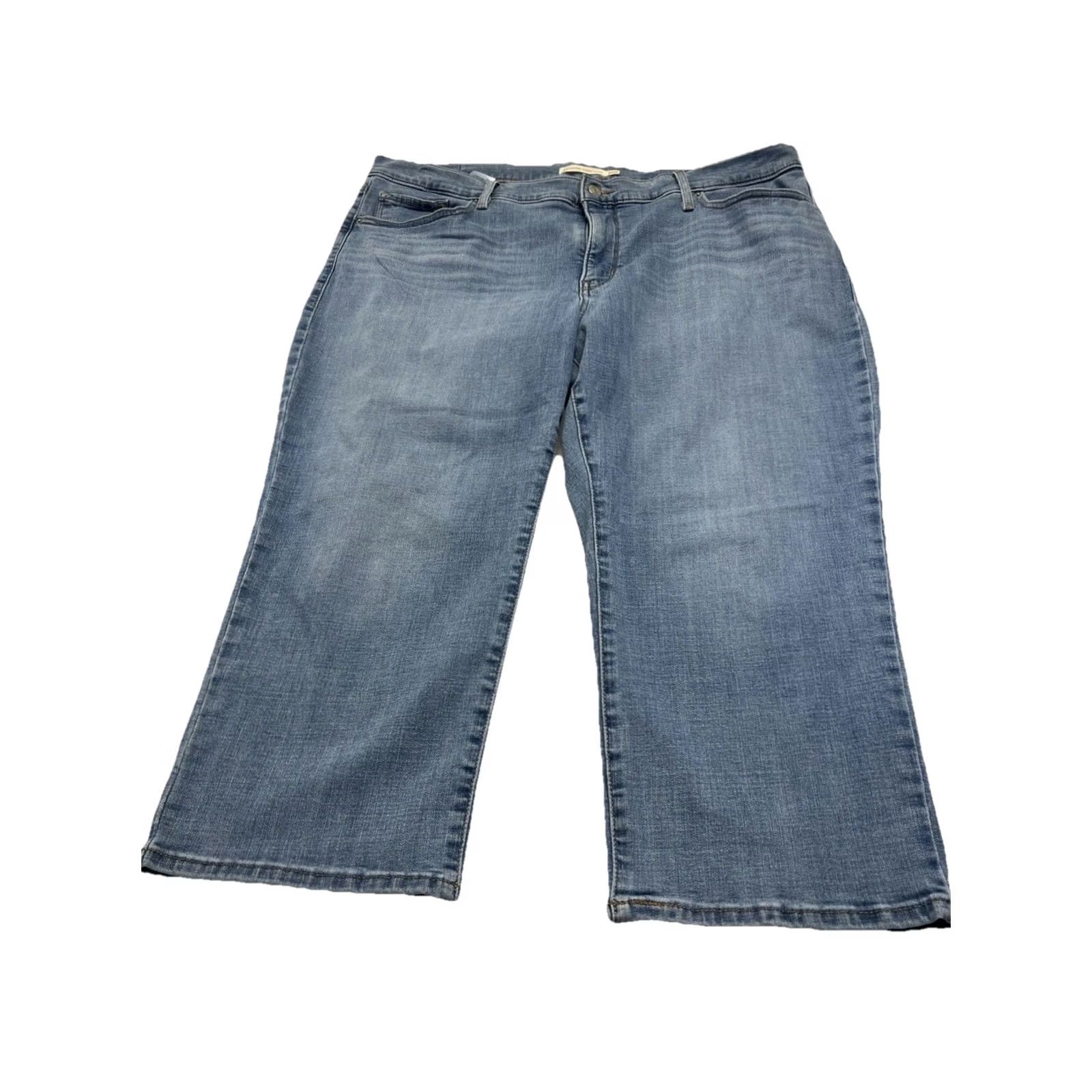 Levi's Levi’s 311 Shaping Skinny Capri Jeans Women’s 20W Light Wash Stretch Mid Rise Capri Slim Plus Size Blue Jeans Women’s Mens? Size 42" / US 20 - 2 Thumbnail