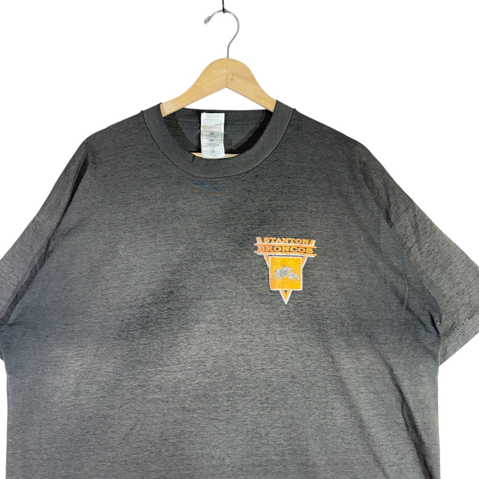 Fruit Of The Loom Vintage John B. Stanton Elementary School Broncos Tee XXL Size US XXL / EU 58 / 5 - 2 Thumbnail