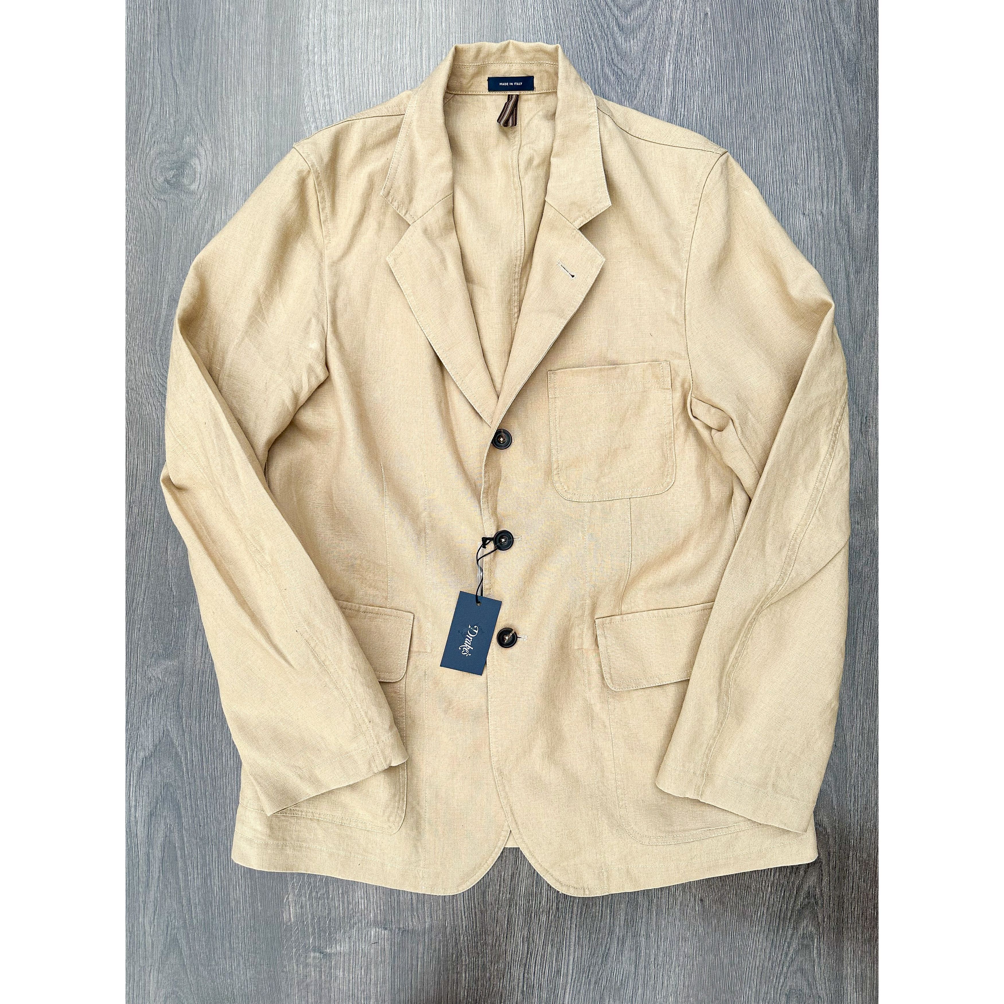 Drake's Drake's Navy Cotton-Linen Games Blazer Mk. II | Grailed