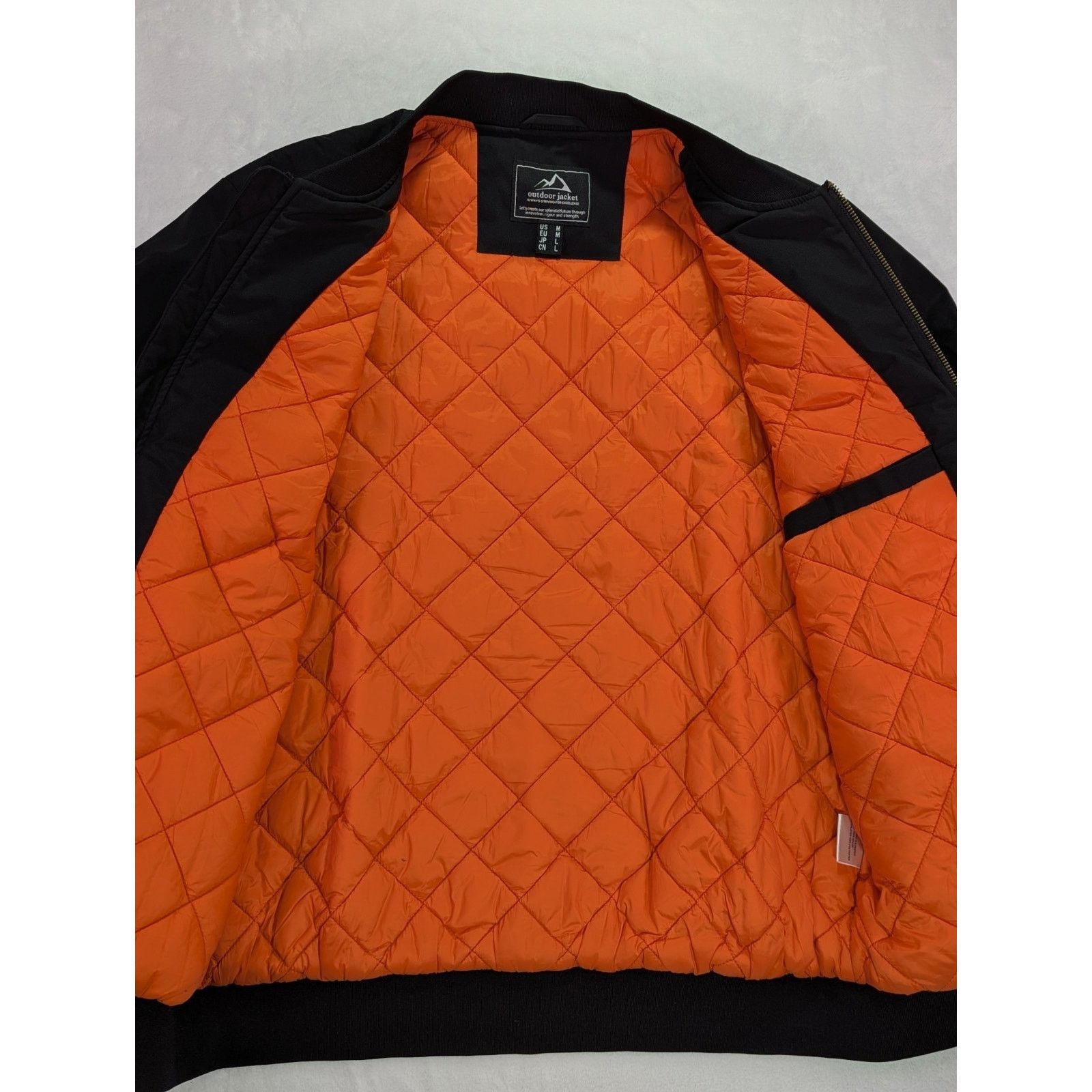 Other Magcomsen Men's M Black Bomber Jacket Quilted Orange Size US M / EU 48-50 / 2 - 8 Thumbnail