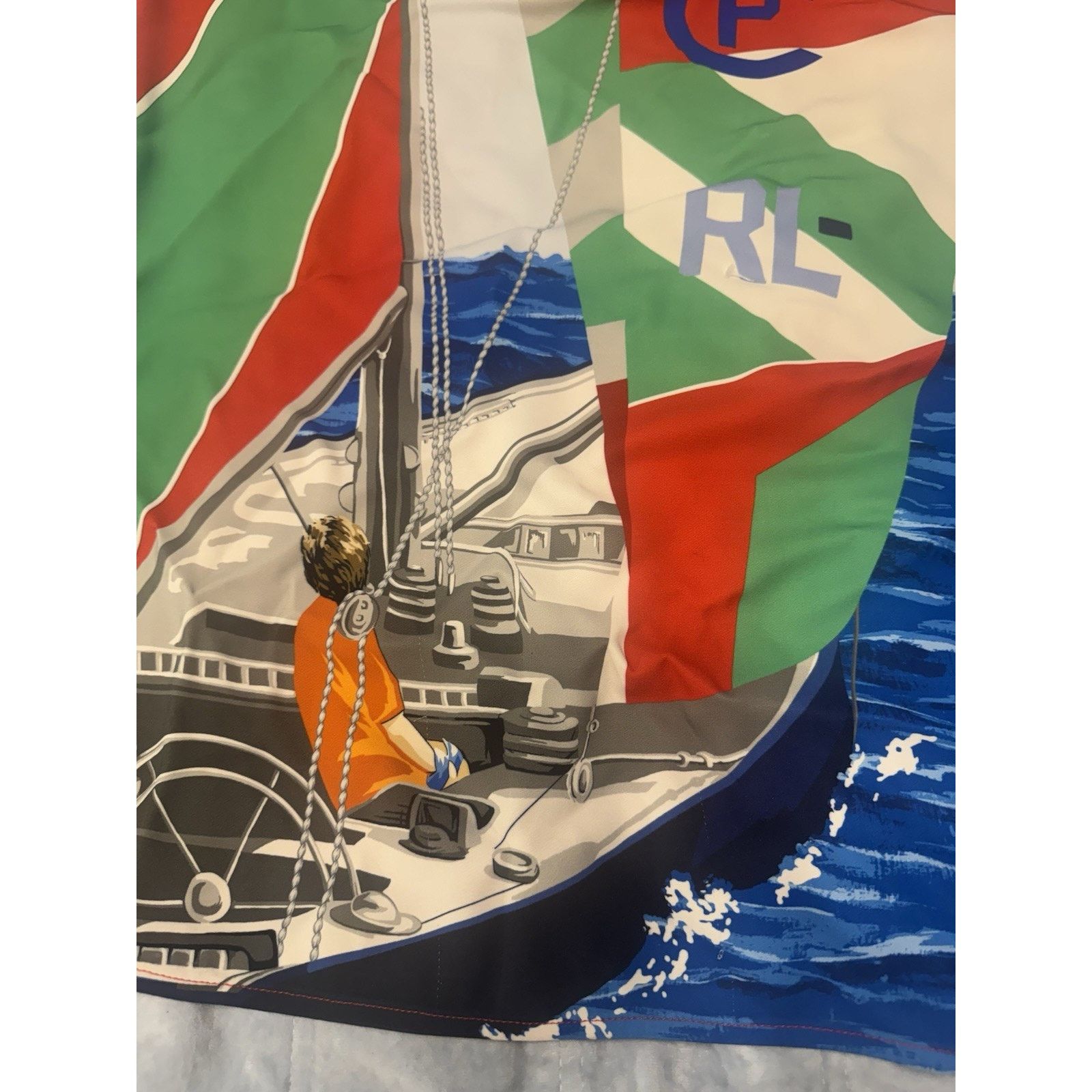 Polo Ralph Lauren Polo Ralph Lauren Sailboat Satin Shift Dress $400 size M Size M / US 6-8 / IT 42-44 - 8 Thumbnail