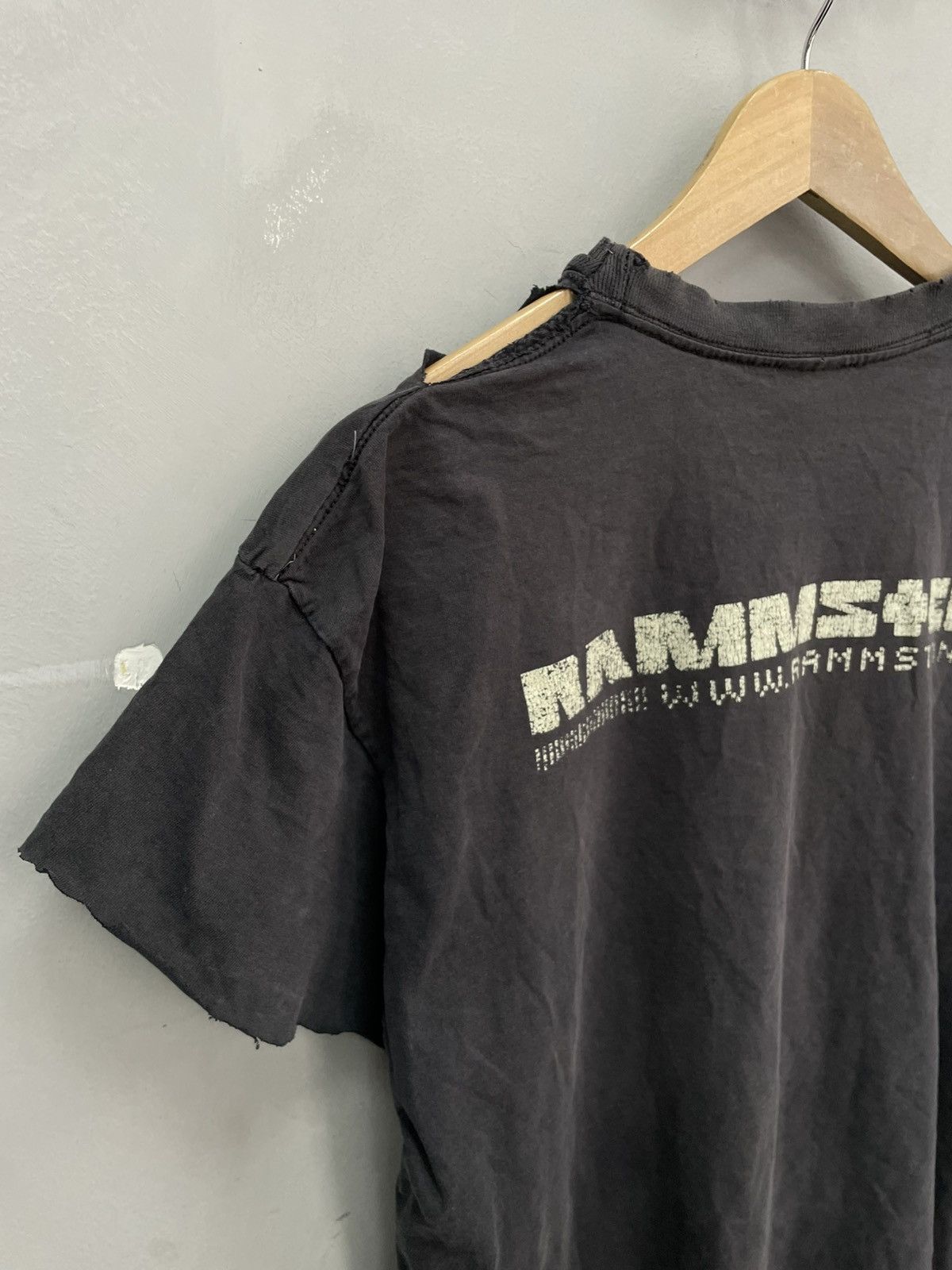 Vintage Rammstein Band Tee balenciaga style faded t-shirt Size US L / EU 52-54 / 3 - 7 Thumbnail