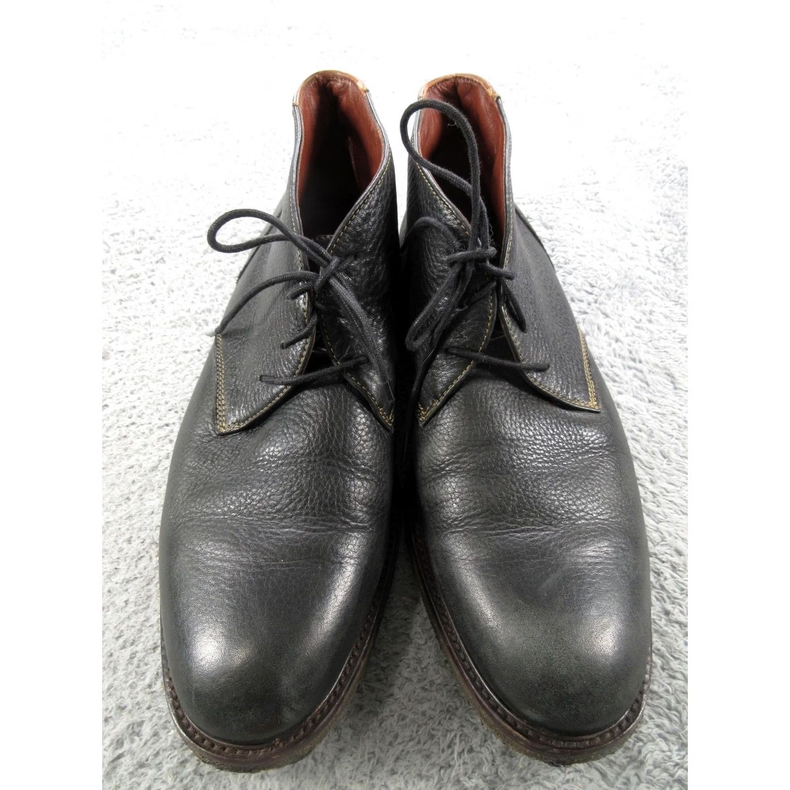 Johnston & Murphy Johnston & Murphy Chukka Boots Mens Size 12 Black Leather Memory Foam Ankle Size US 12 / EU 45 - 6 Thumbnail