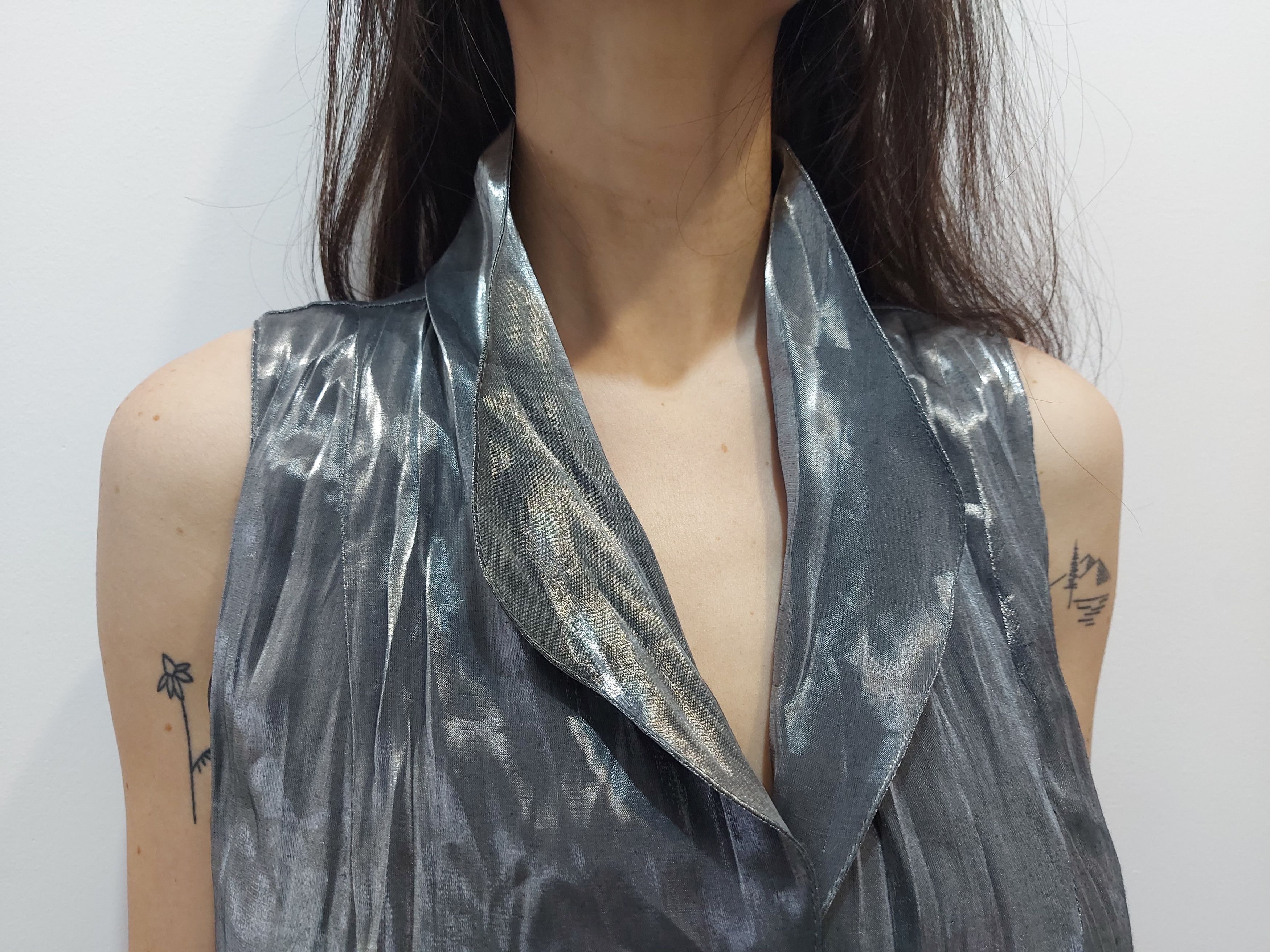 Other Sepia Colombia Mercury Silver Dress, Size S Size S / US 4 / IT 40 - 11 Thumbnail