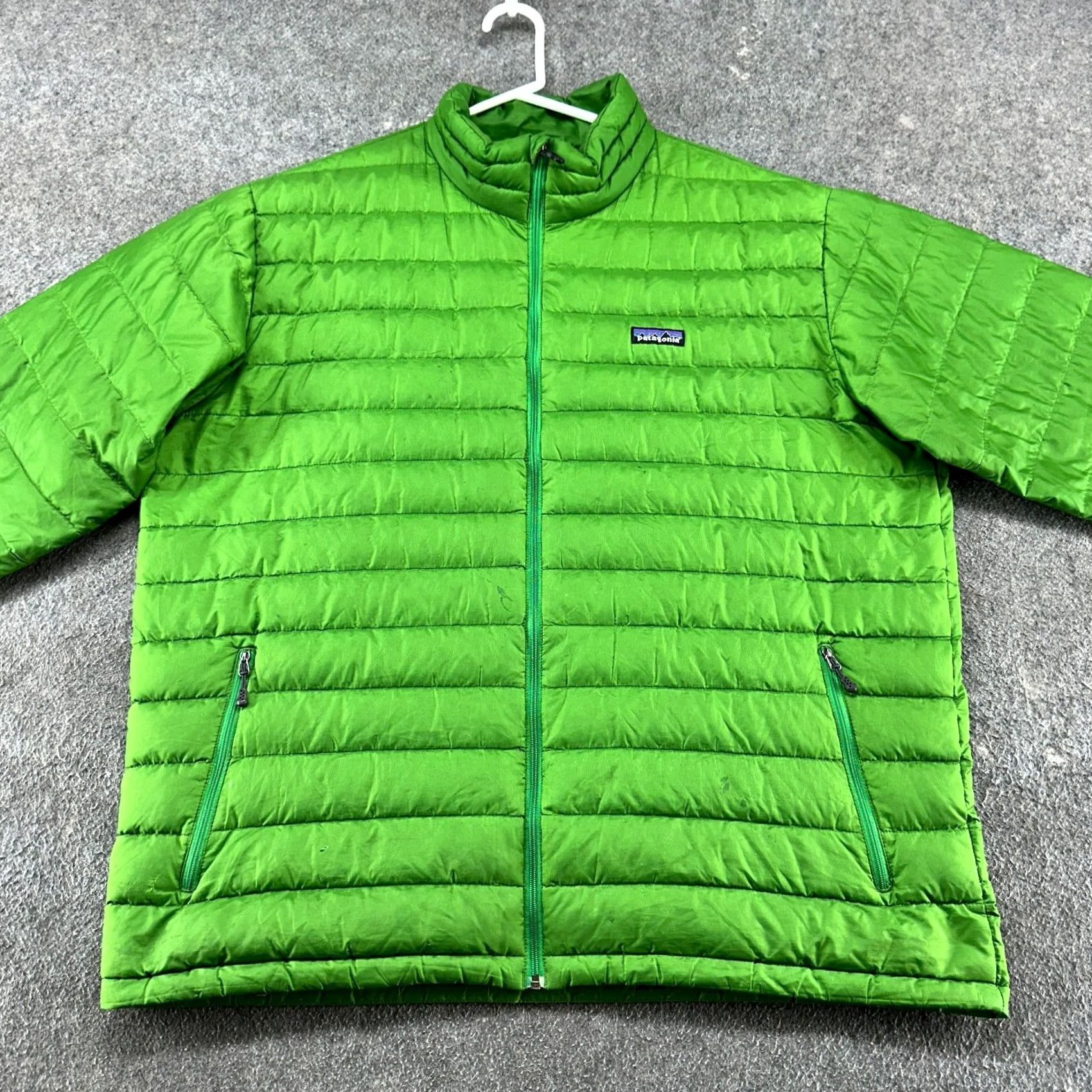 Patagonia Patagonia Jacket Mens XL Green Puffer Quilted Full Zip Down Sweater Packable Size US XL / EU 56 / 4 - 3 Thumbnail