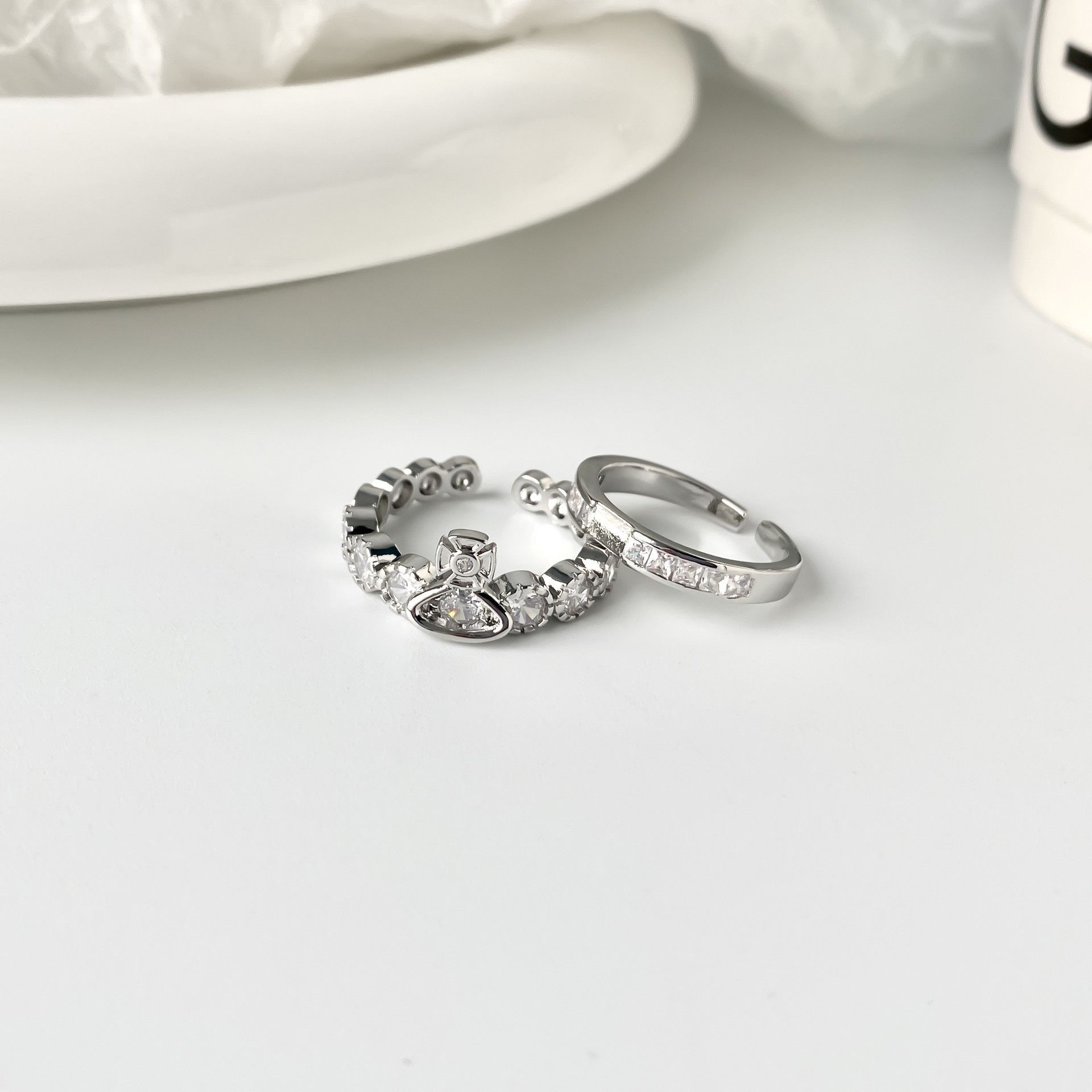 Jewelry Vintage Jewelry Rings Open Size Chrome Ring (Size 7-13) Size ONE SIZE - 3 Thumbnail