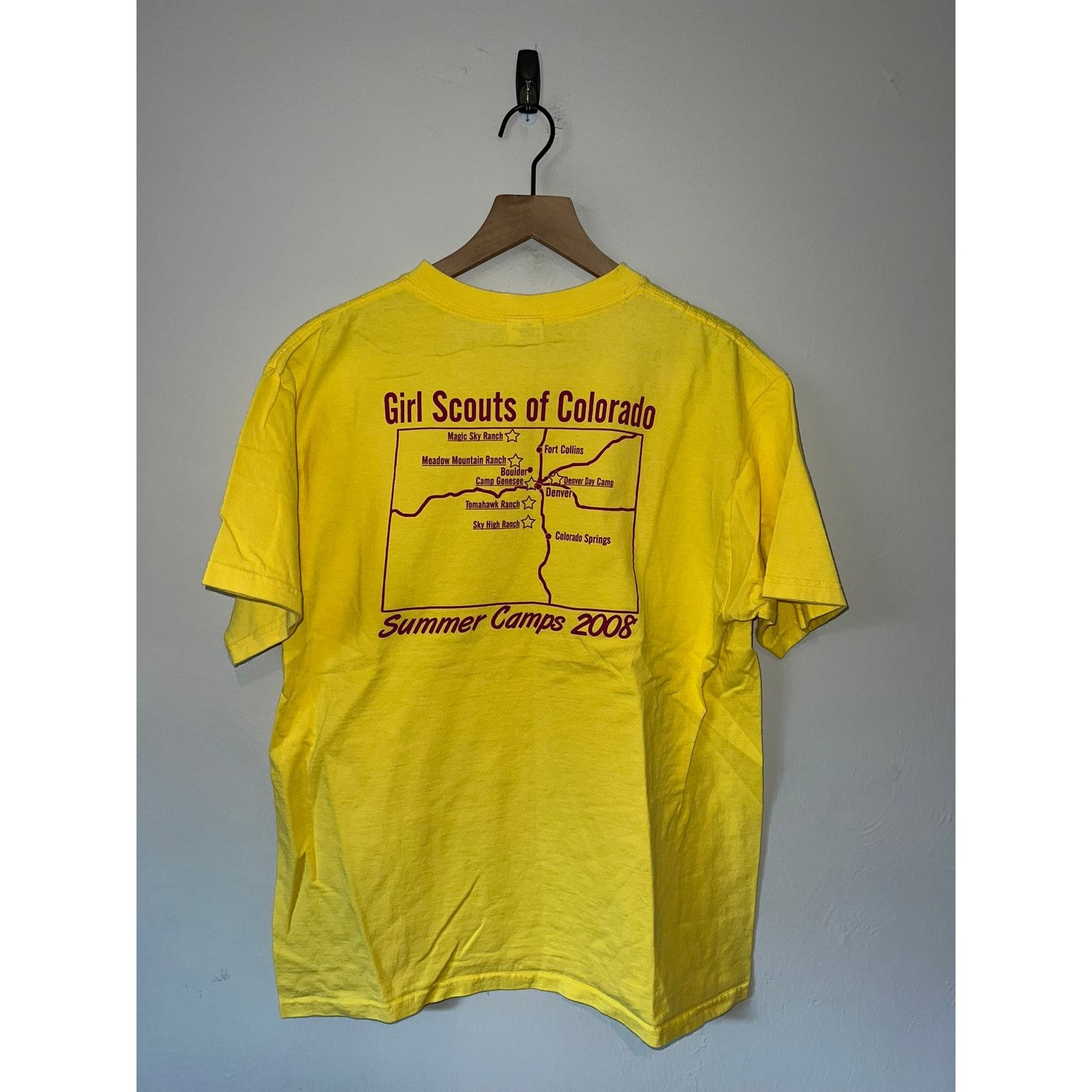 Anvil Vitnage Girl Scouts Colorado Shirt Summer Camp 2008 Tee L Size US L / EU 52-54 / 3 - 1 Thumbnail