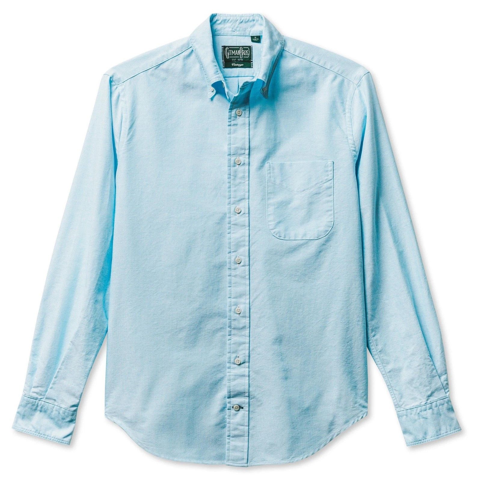 Gitman Bros. Vintage Gitman Vintage Teal Spring Oxford Button Down Shirt Size US S / EU 44-46 / 1 - 1 Thumbnail