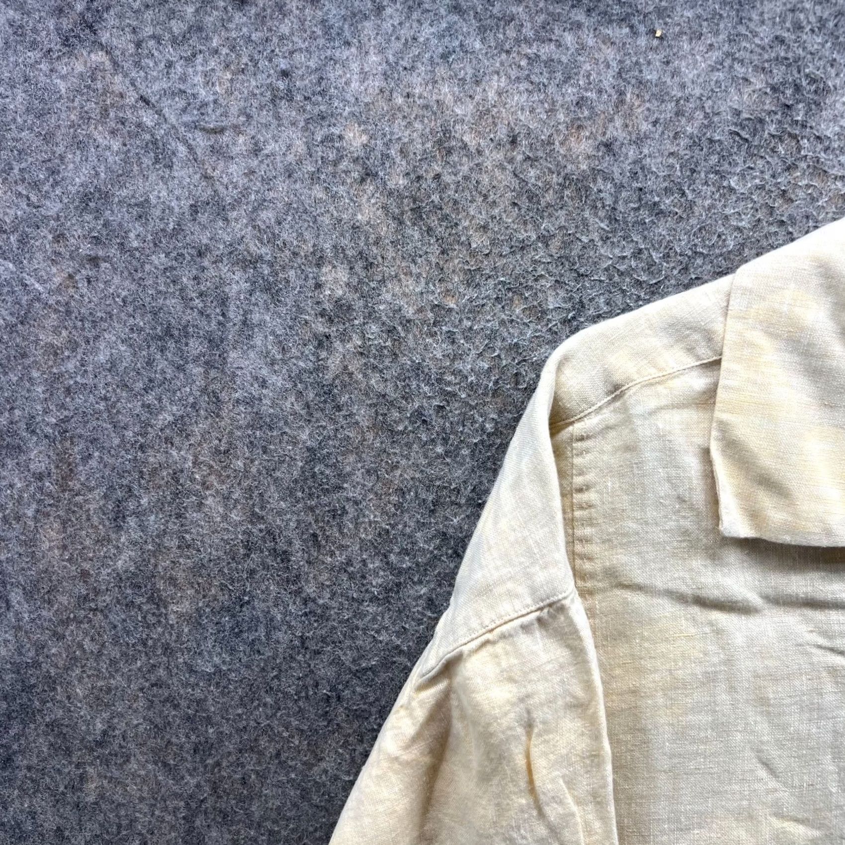 Tommy Bahama VINTAGE Tommy Bahama Shirt Mens XL Yellow Linen Island Silk Preppy Blank Classic Bleach Size US XL / EU 56 / 4 - 6 Thumbnail